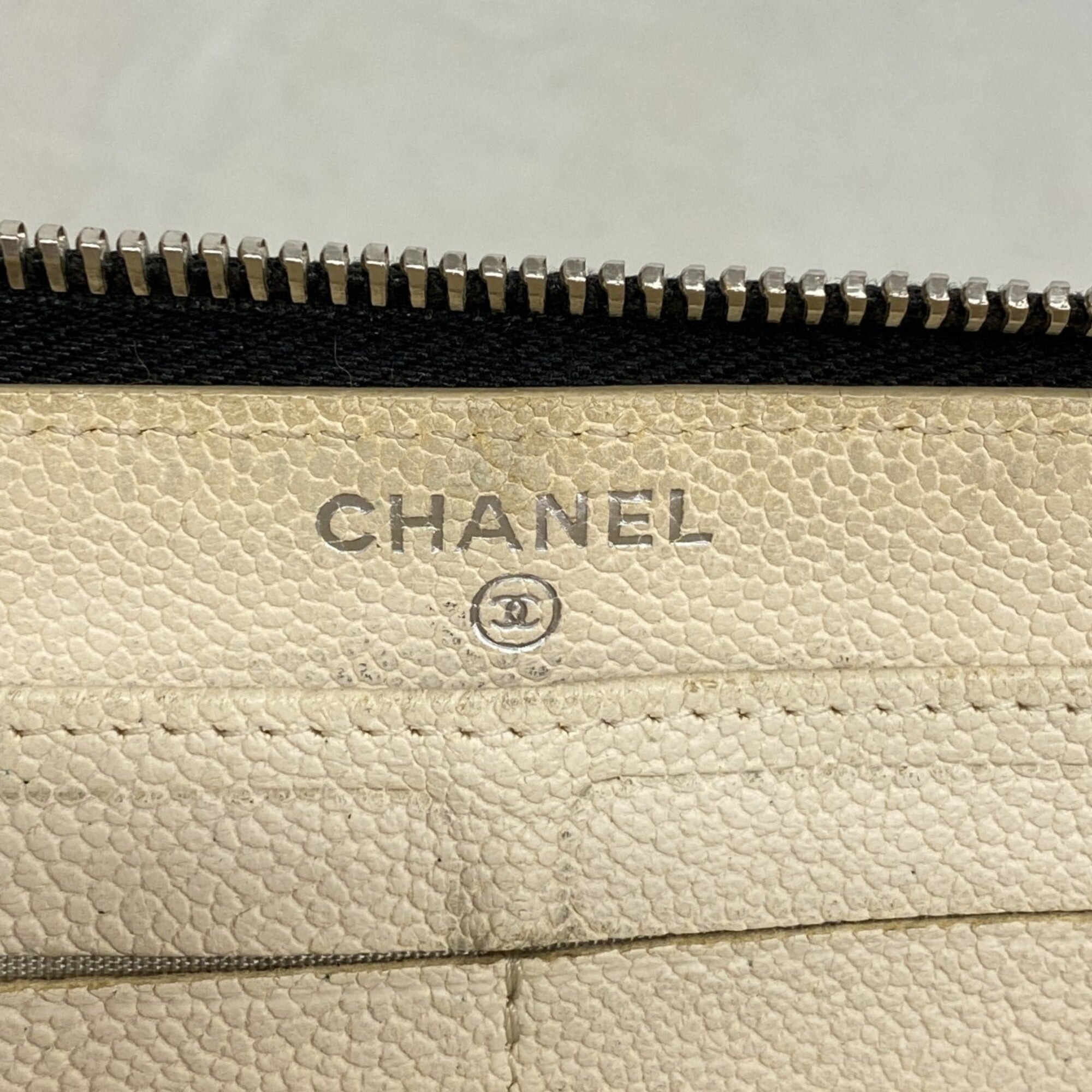 Chanel Black Denim Long Wallet (Bi-Fold) (Pre-Owned)