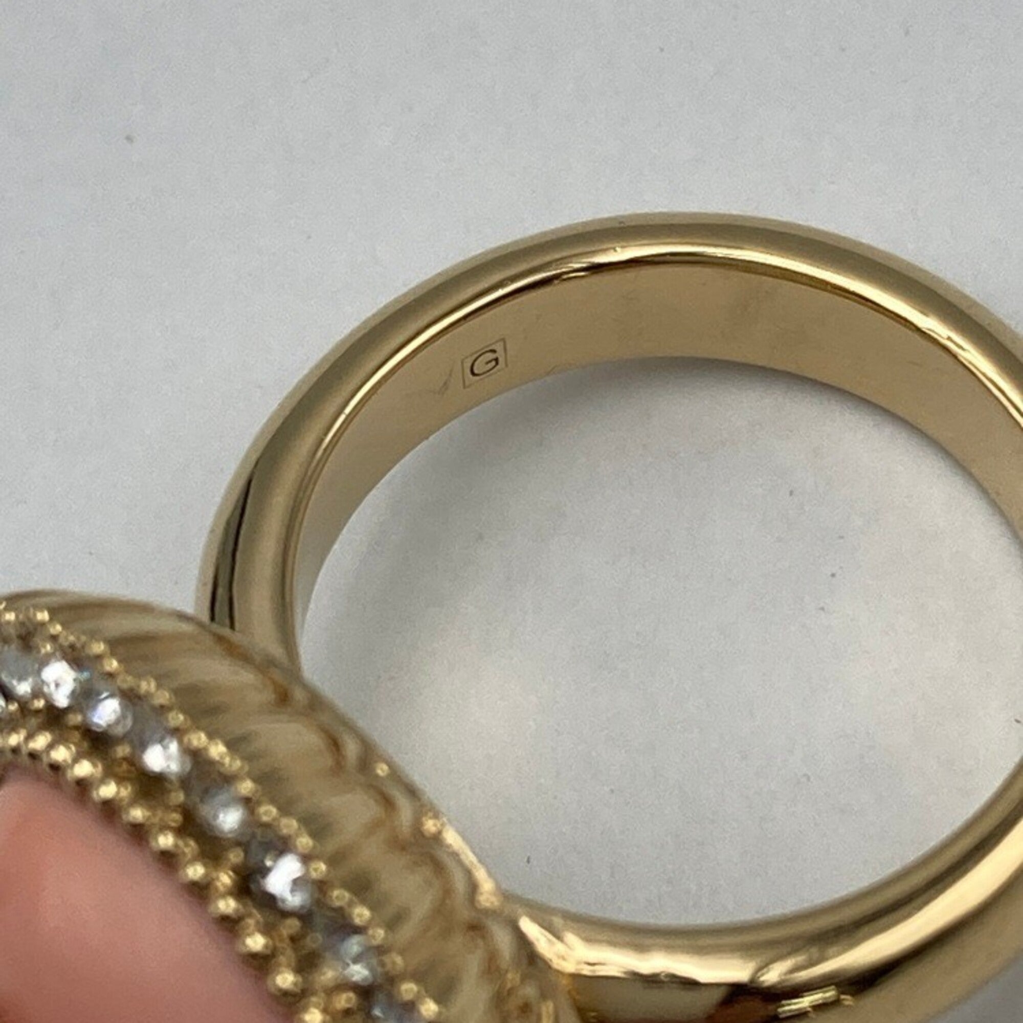 Gucci Pink Metal Band Ring (Pre-Owned)