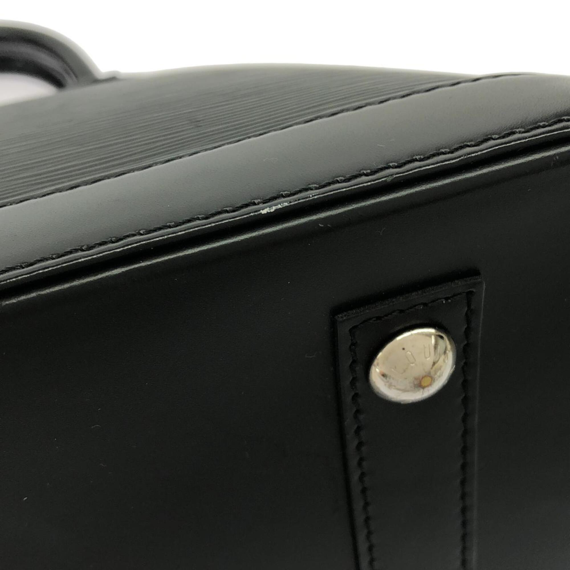 Louis Vuitton Black Leather Handbag (Pre-Owned)