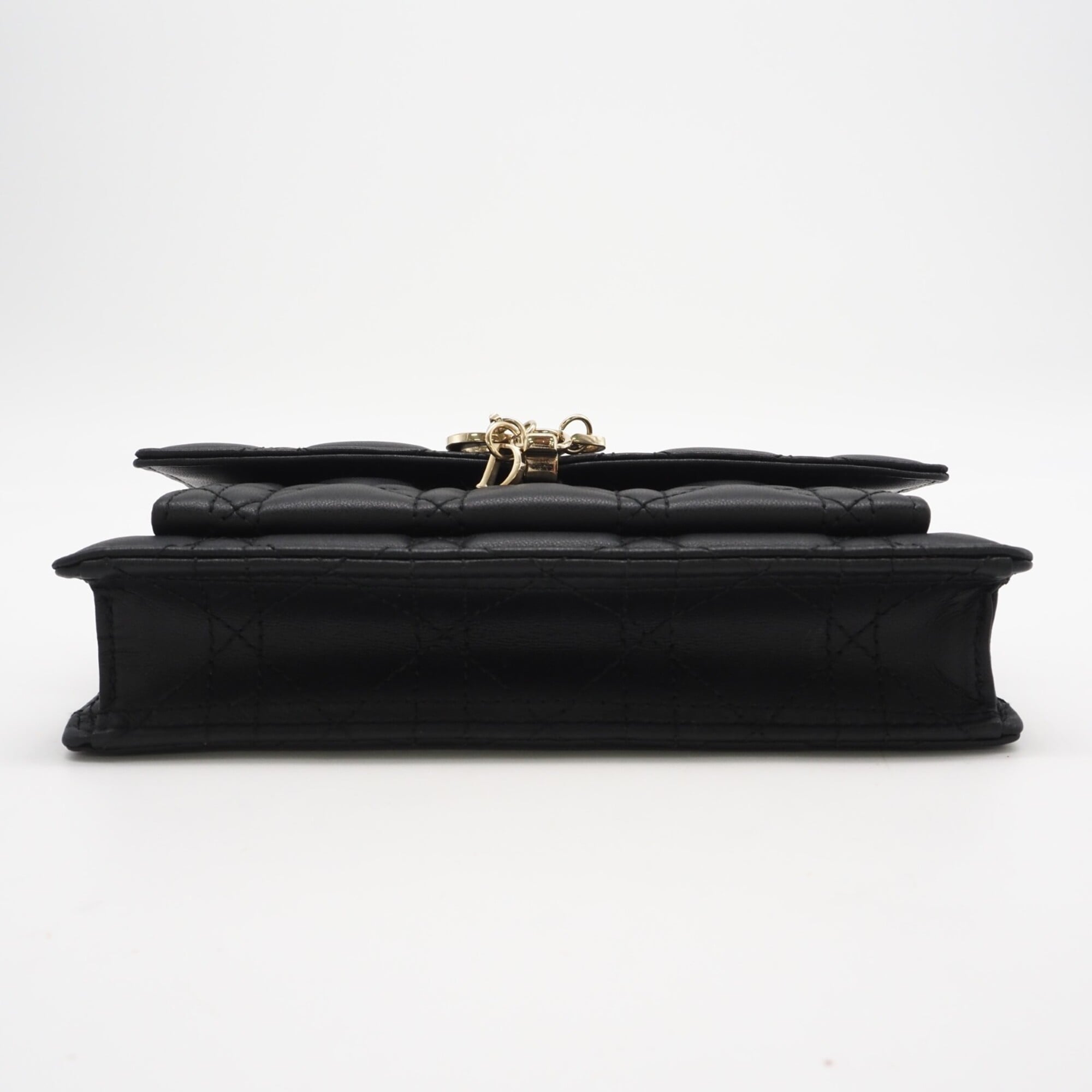 Christian Dior Black Leather Shoulder Bag (Pre-Owned)