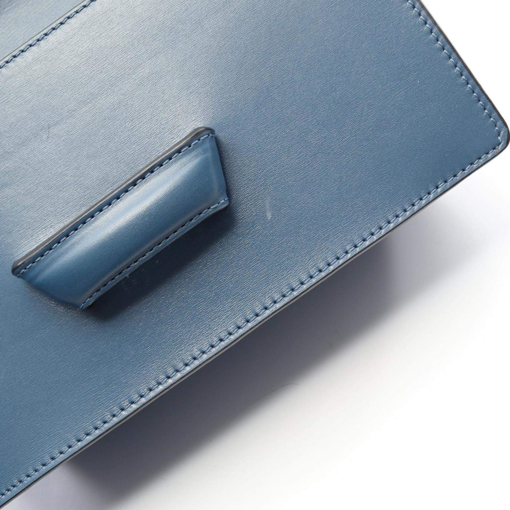 Loewe Blue Leather Shoulder Bag (Pre-Owned)