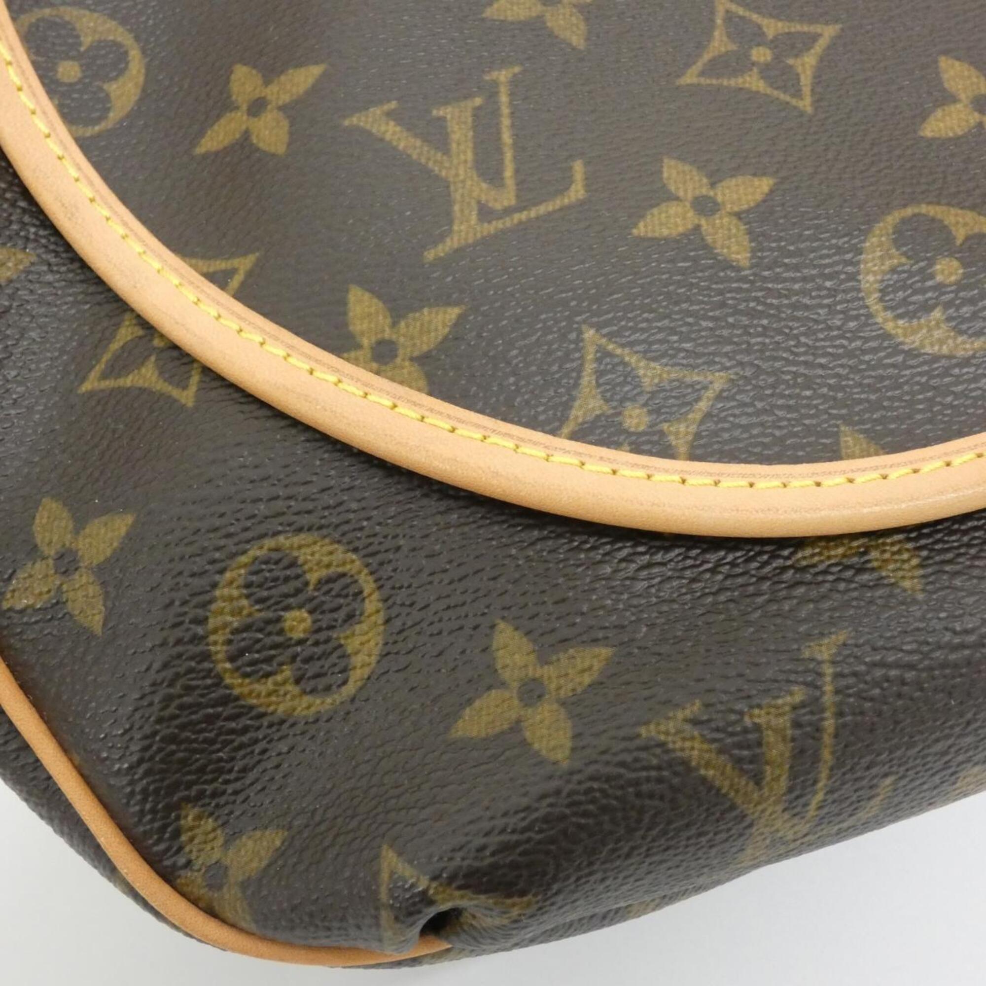 Louis Vuitton Marron Coated Canvas Shoulder Bag (Pre-Owned)
