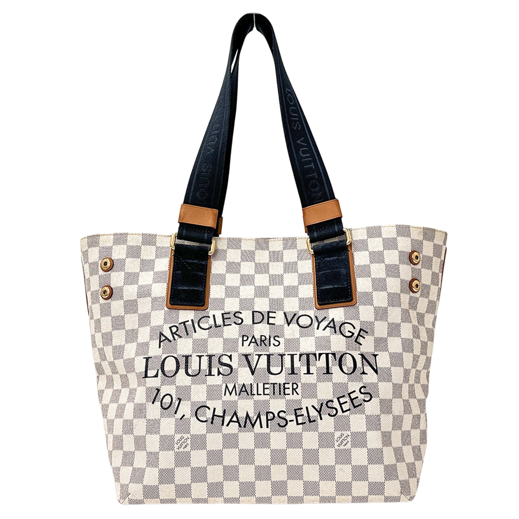 Louis Vuitton Damier Azur Damier Azur Handbag Tote Bag (Pre-Owned)