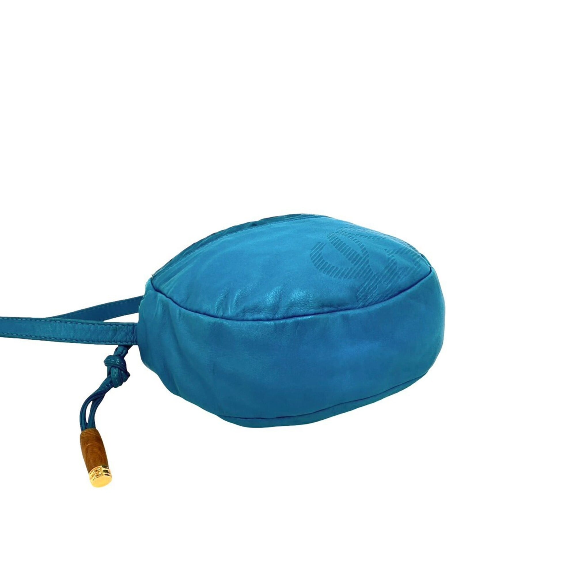 Loewe Blue Leather Pochette Shoulder Bag (Pre-Owned)