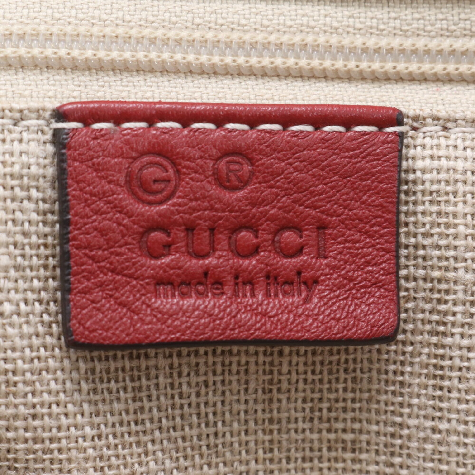 Gucci Bordeaux Leather Shoulder Bag (Pre-Owned)