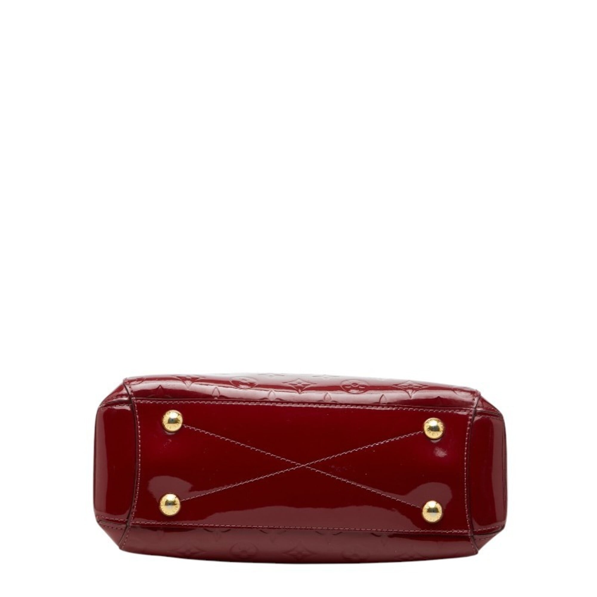 Louis Vuitton Indian Rose Red Color Patent Leather Handbag Shoulder Bag (Pre-Owned)