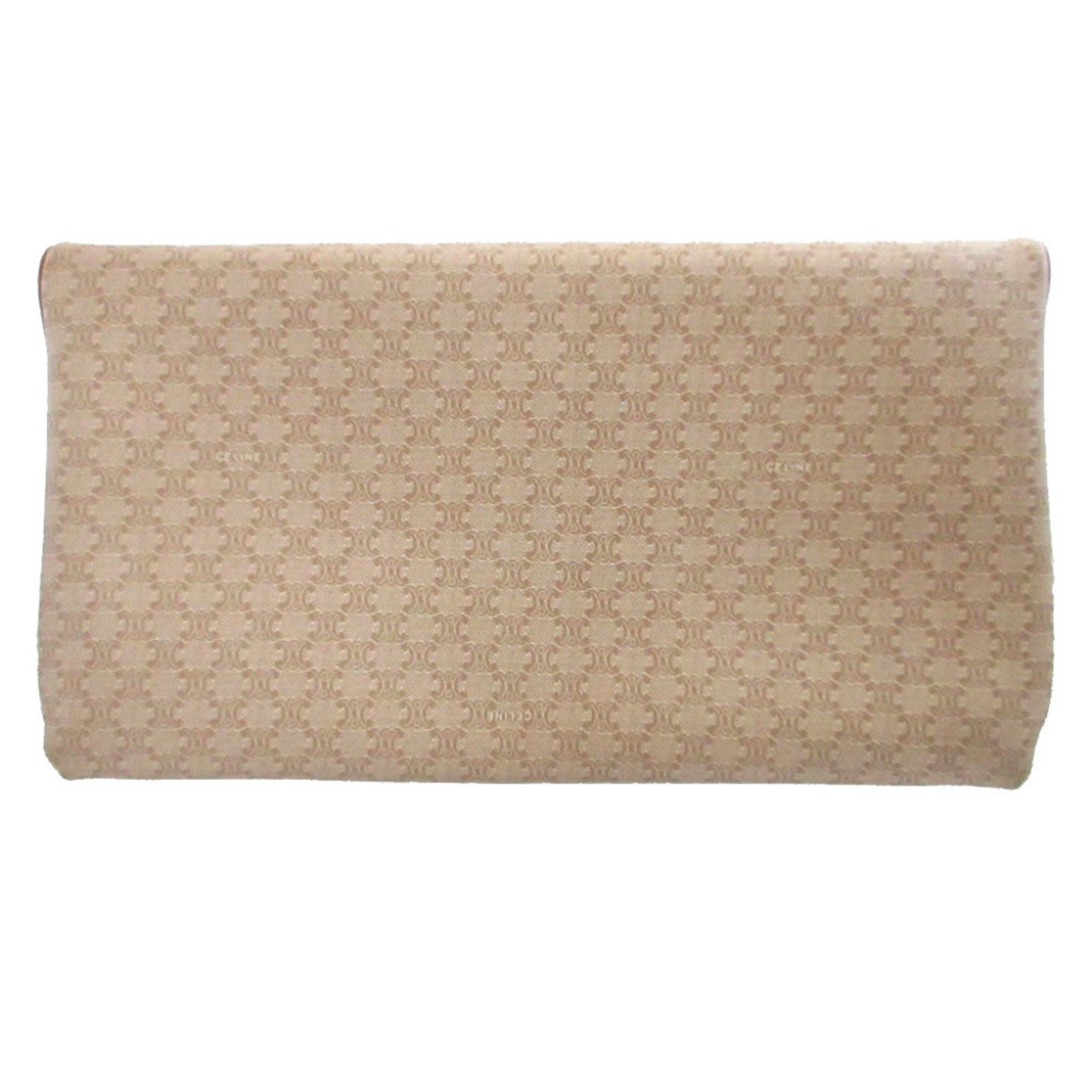 Celine Beige Brown Pvc Leather Clutch Bag (Pre-Owned)