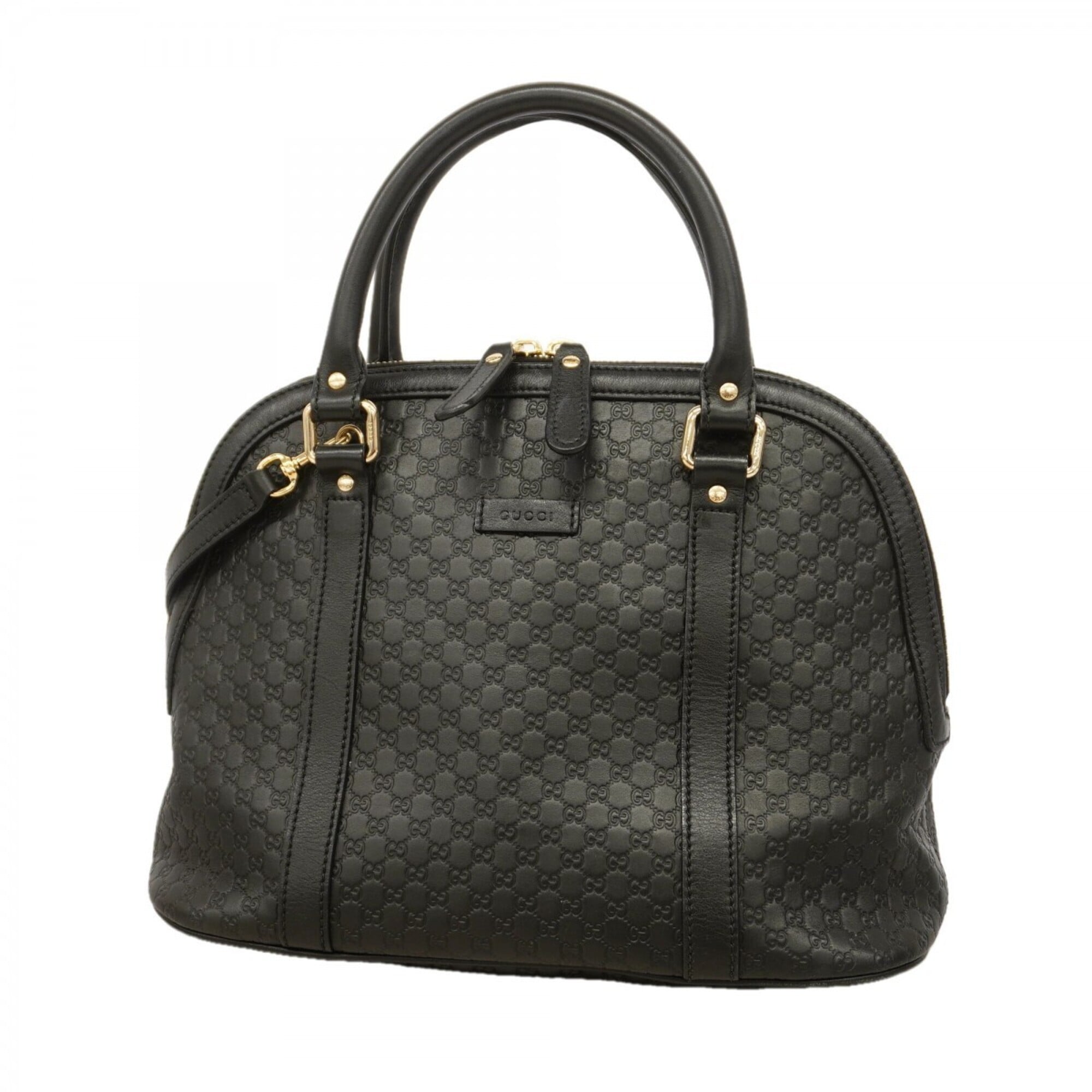 Gucci Black Leather Handbag (Pre-Owned)