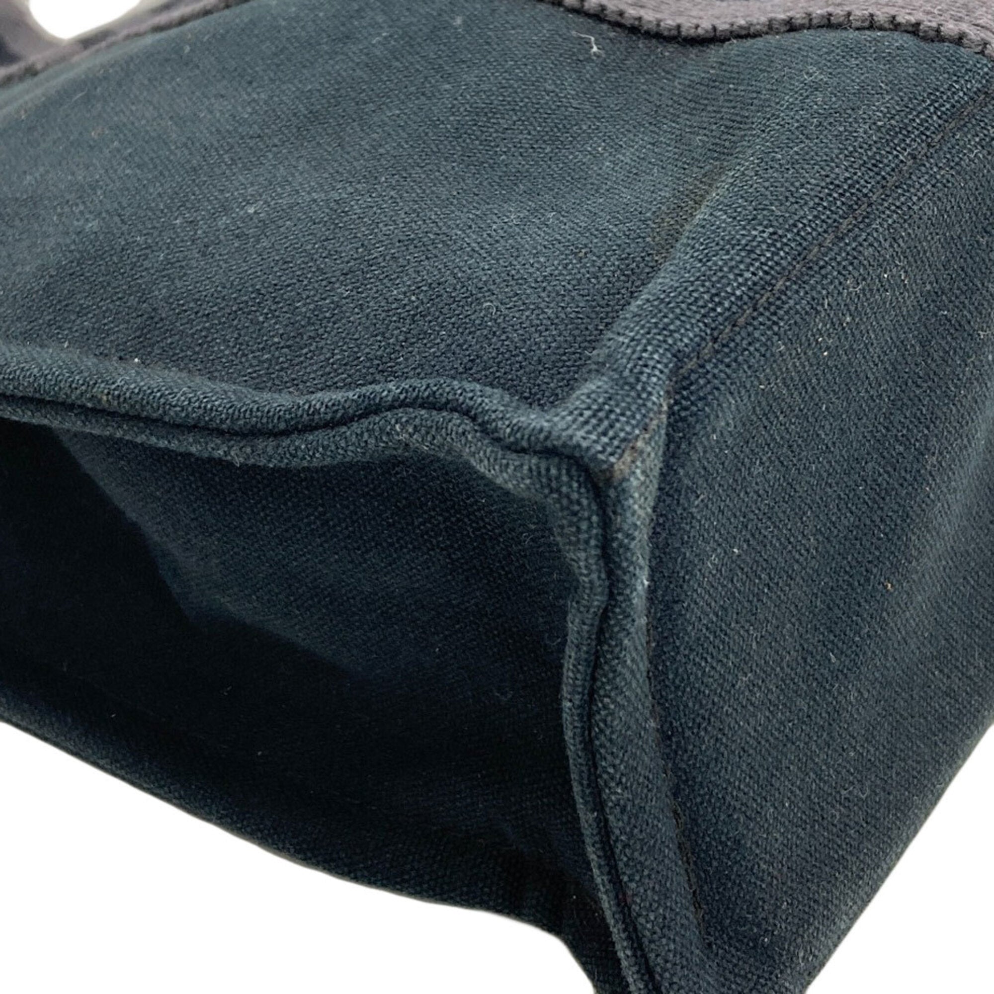 Hermes Black Canvas Tote Bag (Pre-Owned)