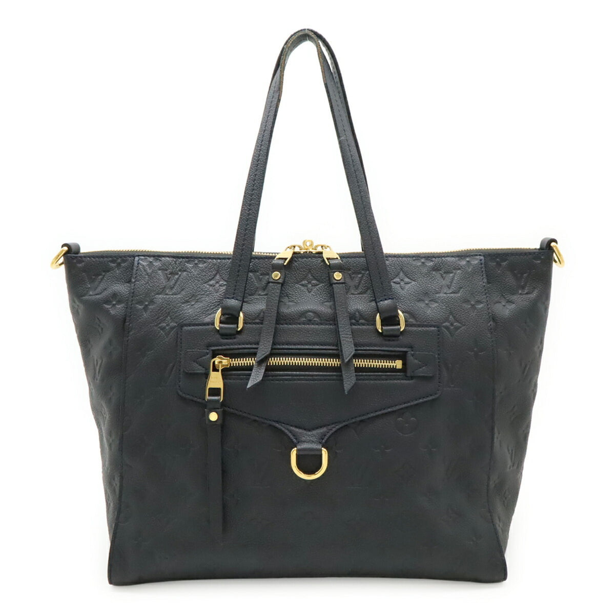 Louis Vuitton Galle Infini Navy Monogram Empreinte Tote Bag (Pre-Owned)
