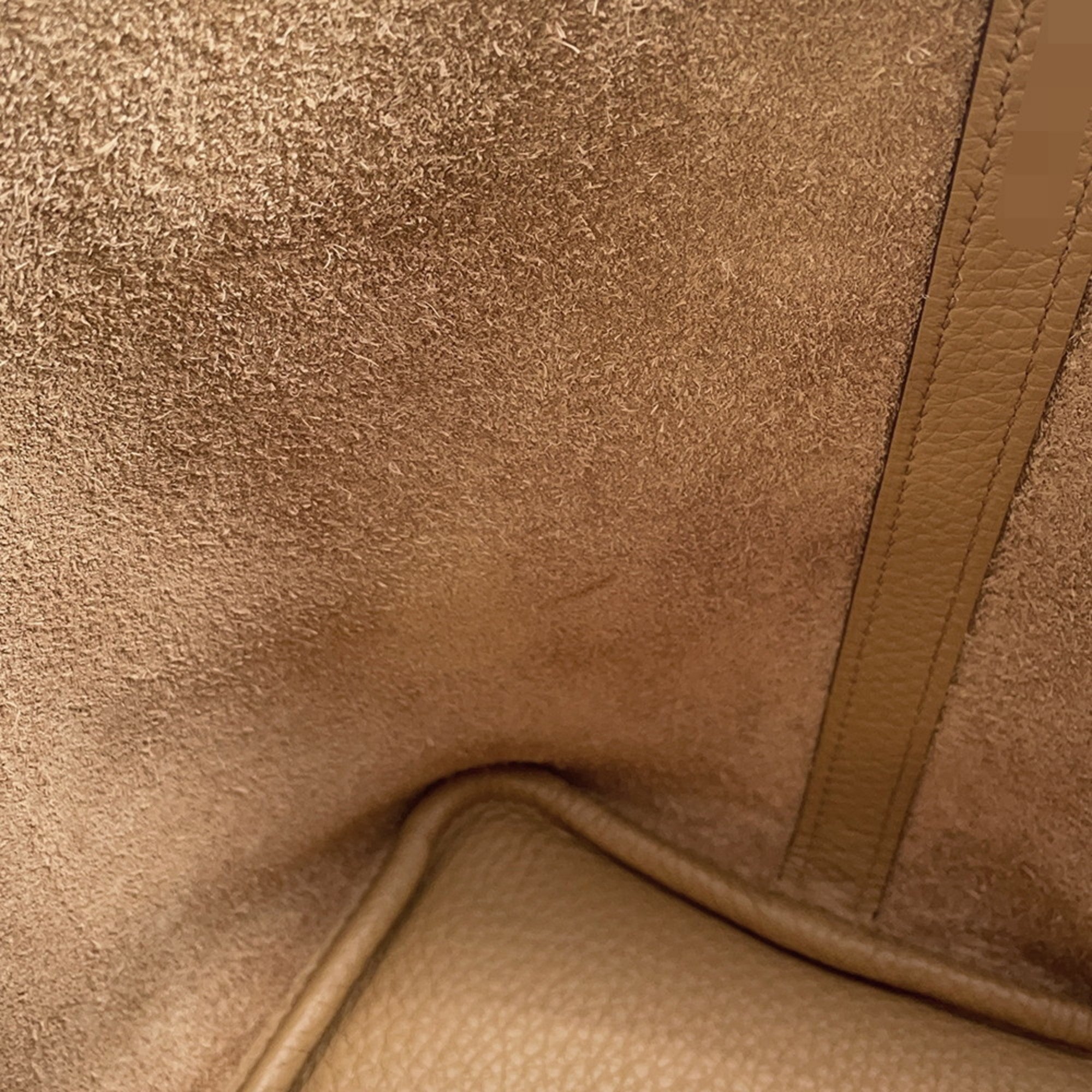 Hermes Beige Brown Taurillon Clemence Leather Handbag (Pre-Owned)