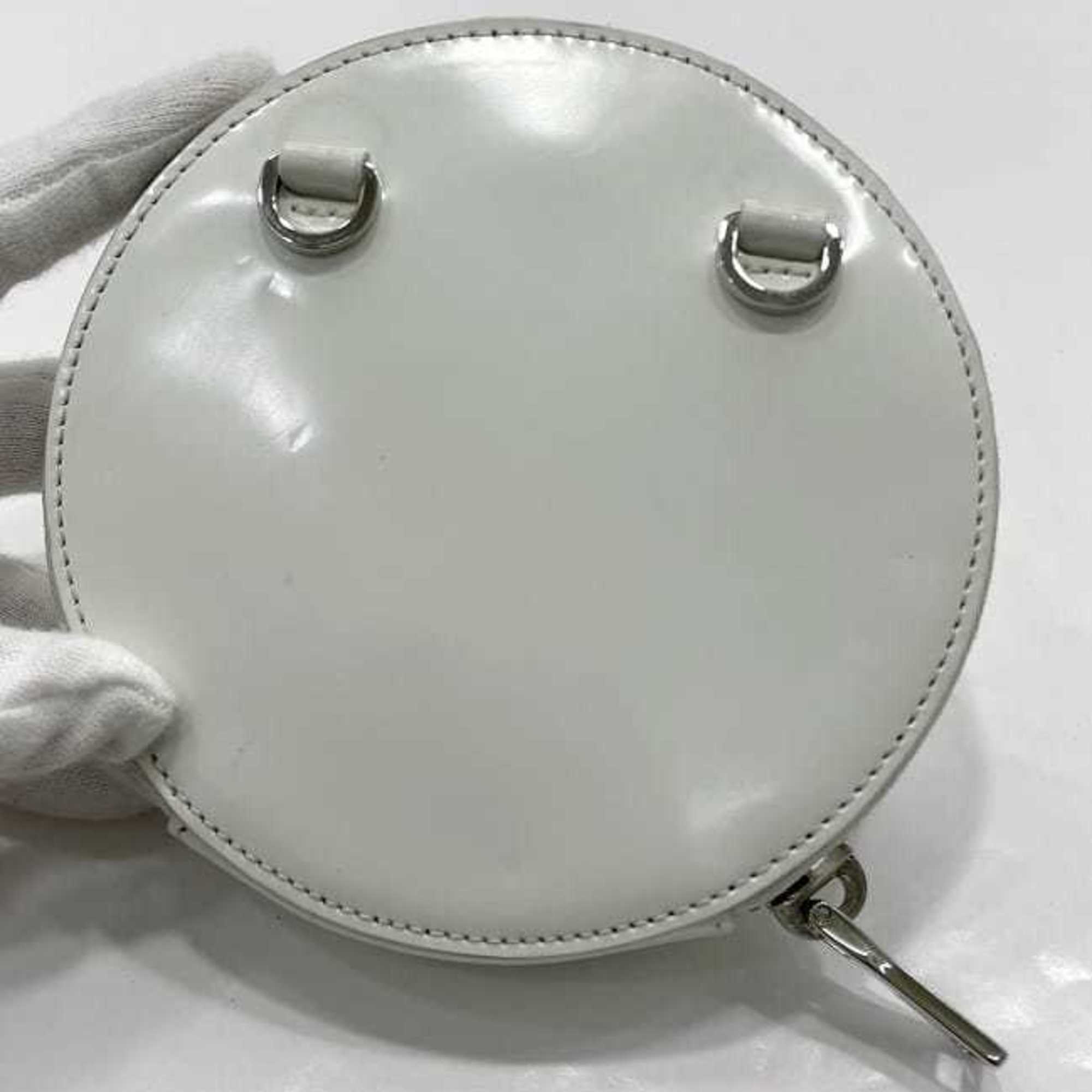 Prada White Leather Pochette Shoulder Bag (Pre-Owned)