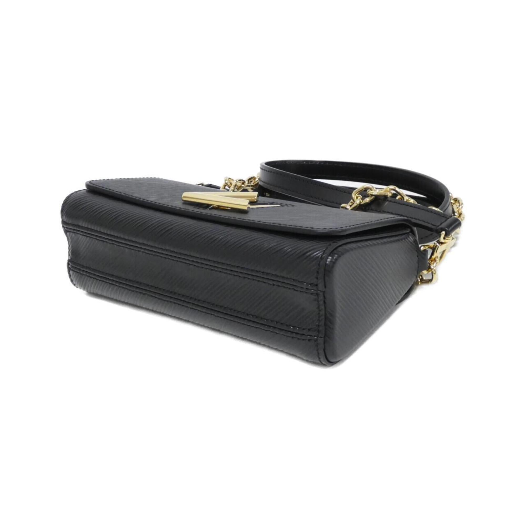 Louis Vuitton Black Leather Handbag Pochette (Pre-Owned)