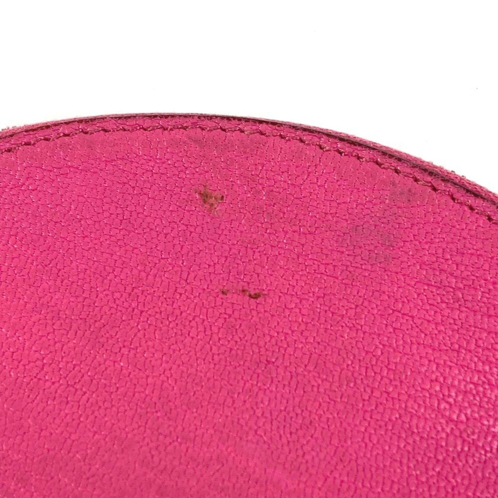 Hermes Pink Chevre Leather Coin Purse/Coin Case (Pre-Owned)