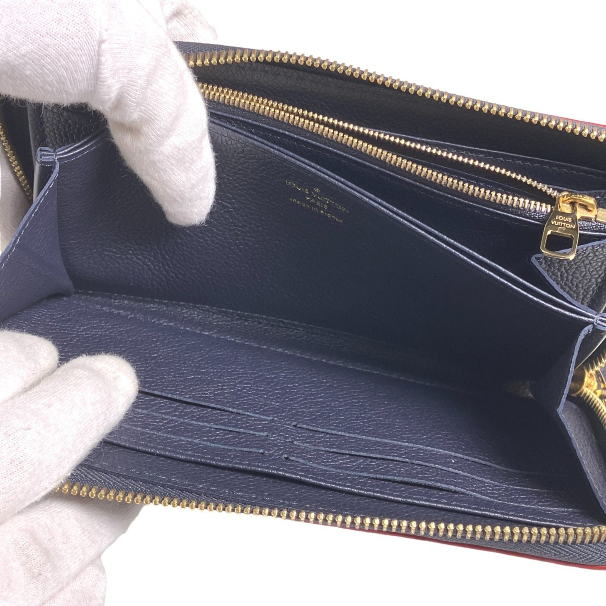 Louis Vuitton Marine Rouge Monogram Empreinte Long Wallet (Bi-Fold) (Pre-Owned)