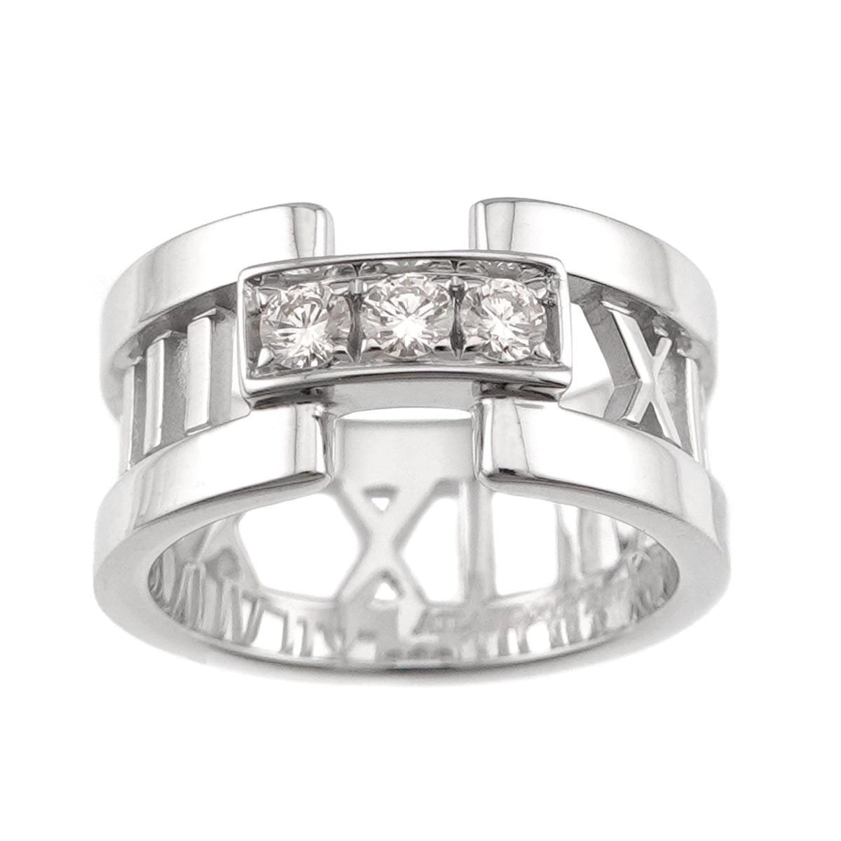 Tiffany White Gold (18K) Band Ring (Pre-Owned)