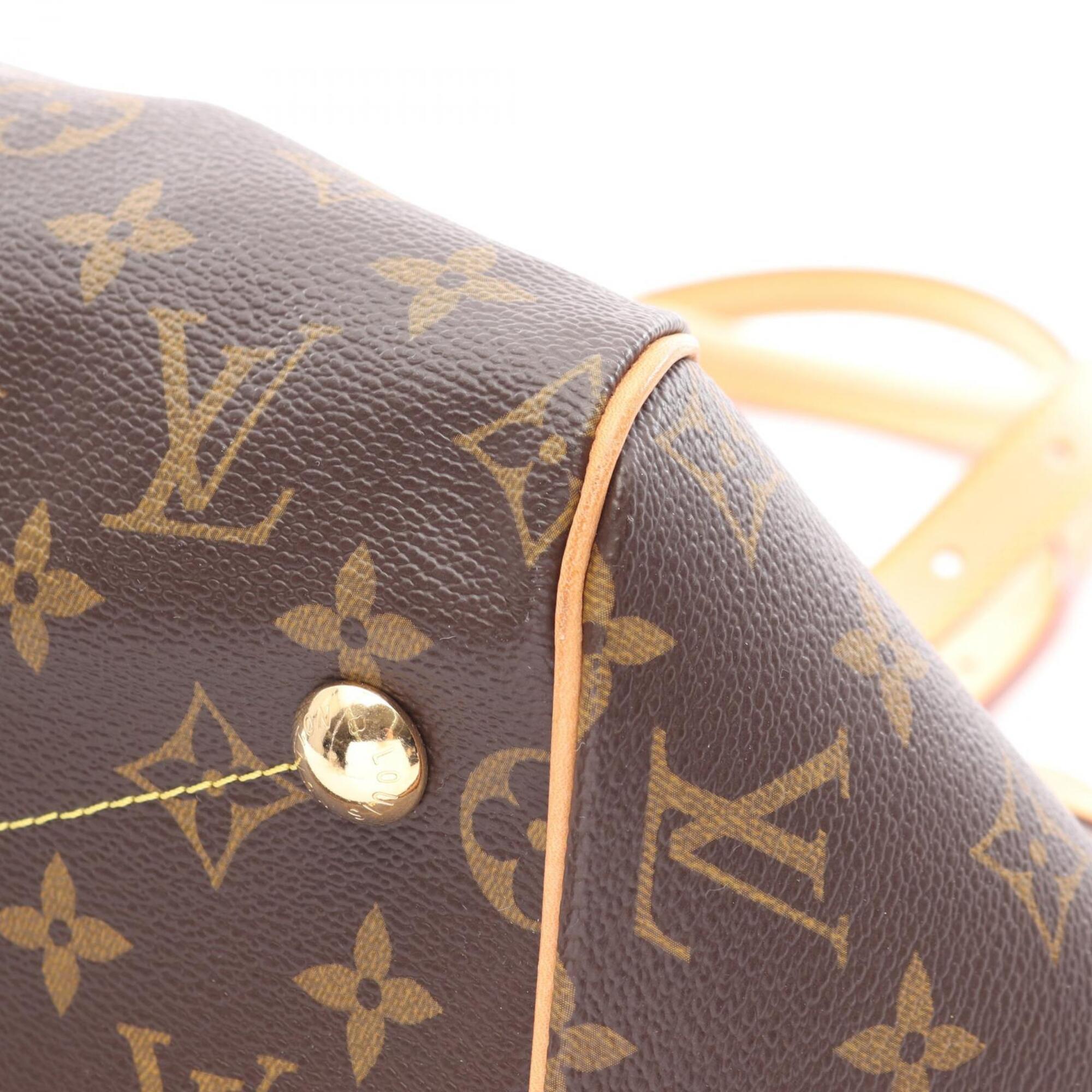 Louis Vuitton Brown Coated Canvas Pvc Monogram Leather Handbag (Pre-Owned)