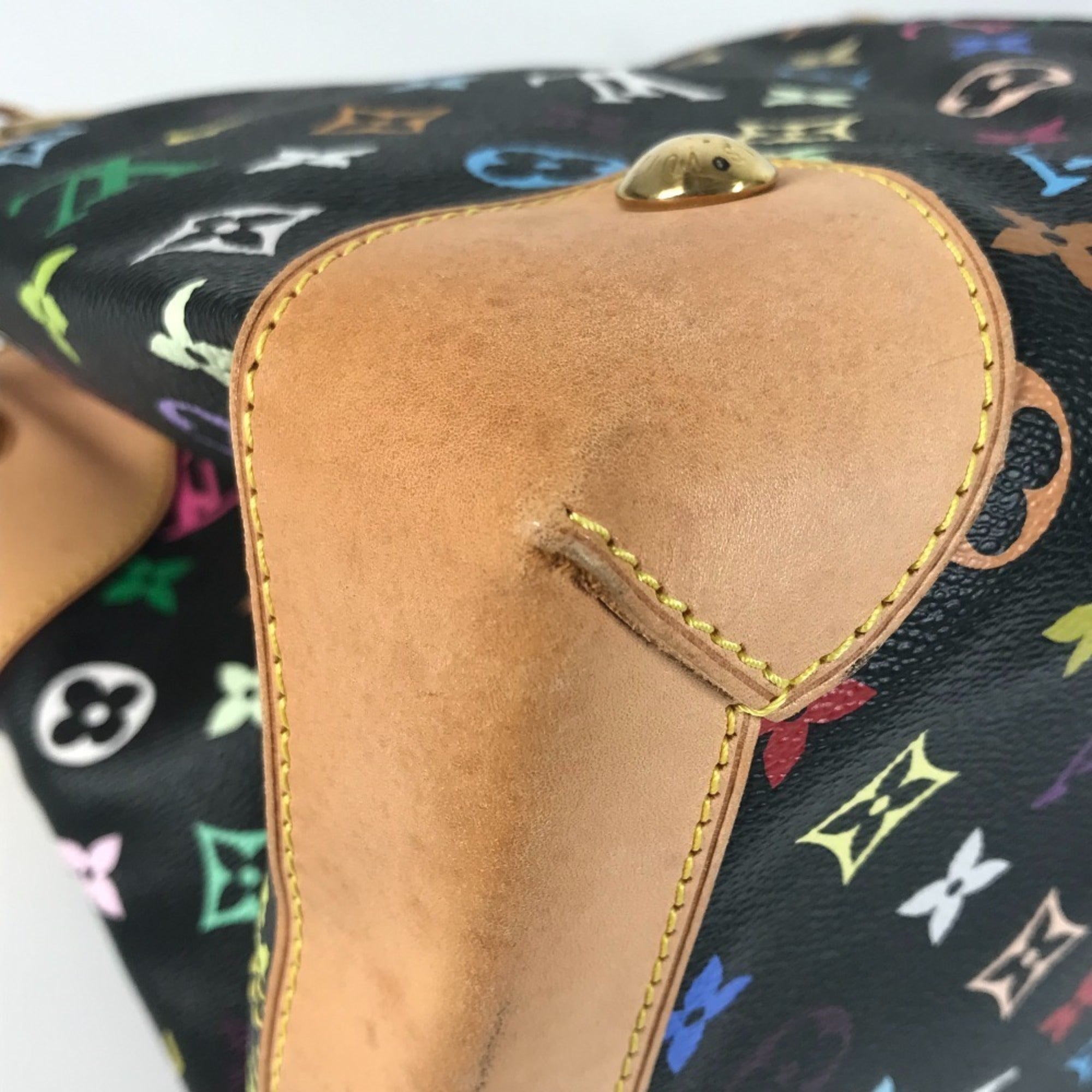 Louis Vuitton Black Multi-Color Noir Monogram Multicolore Canvas Shoulder Bag Tote Bag (Pre-Owned)
