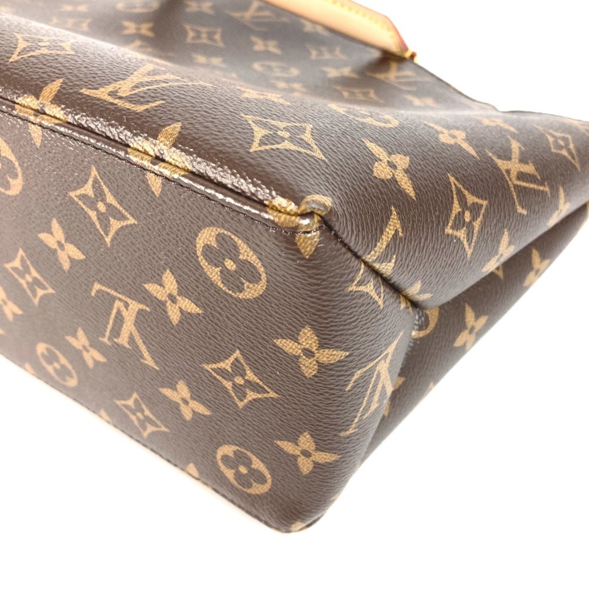 Louis Vuitton Brown Monogram Canvas Handbag Shoulder Bag Tote Bag (Pre-Owned)