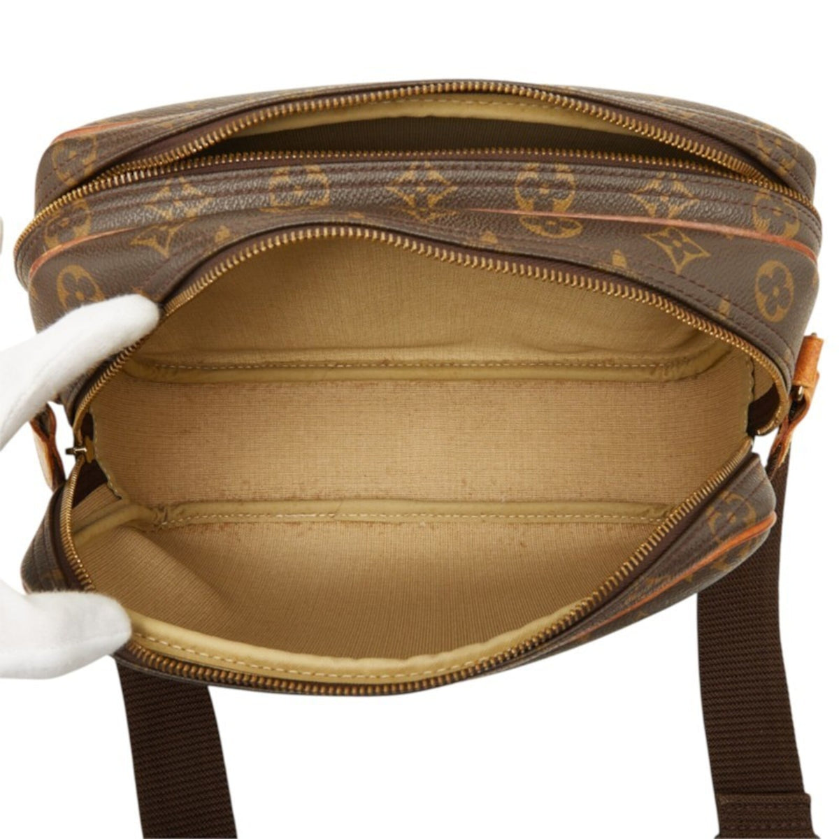Louis Vuitton Brown Pvc Leather Shoulder Bag (Pre-Owned)