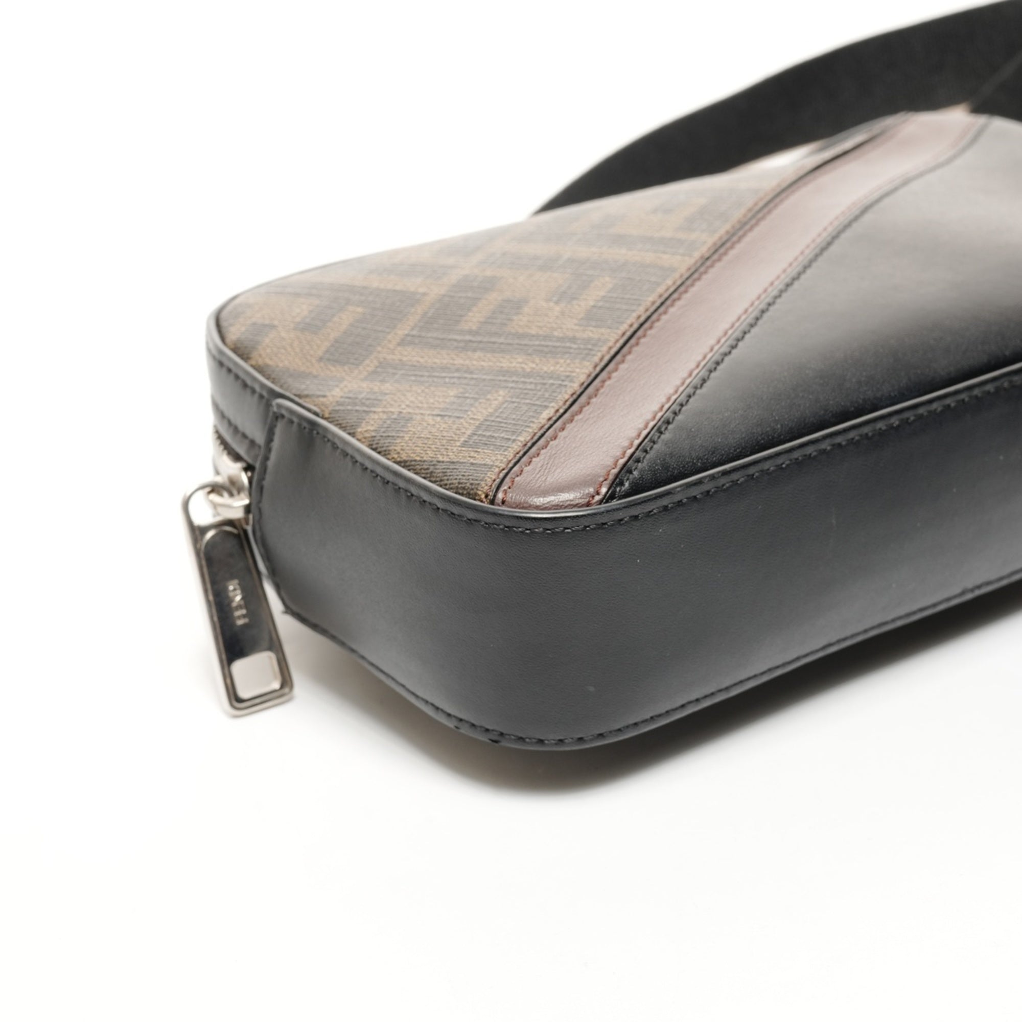 Fendi Zucca Black Shoulder Bag (Pre-Owned)