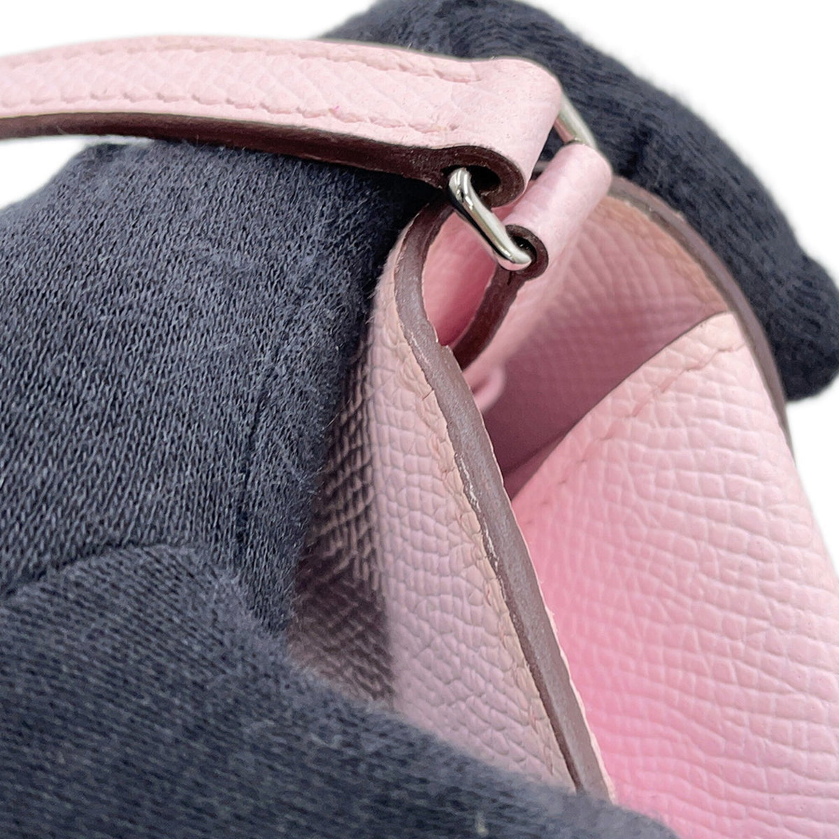 Hermes Pink Epsom Leather Chain/Shoulder Wallet (Pre-Owned)