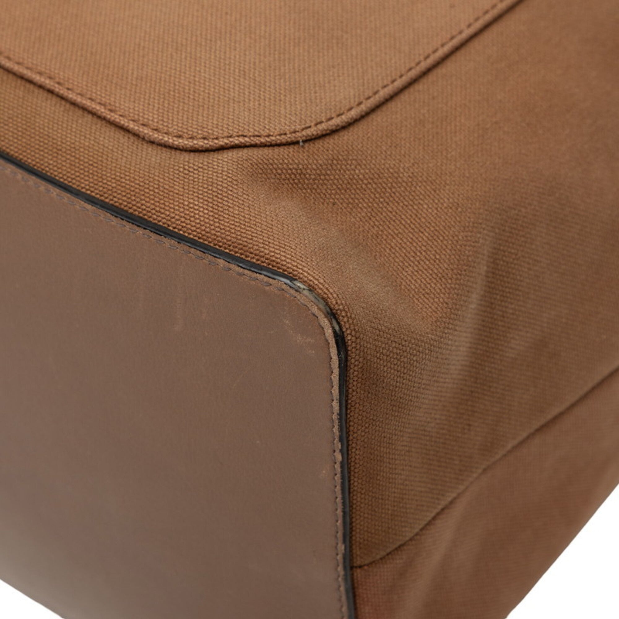 Loewe Beige Canvas Leather Backpack (Pre-Owned)