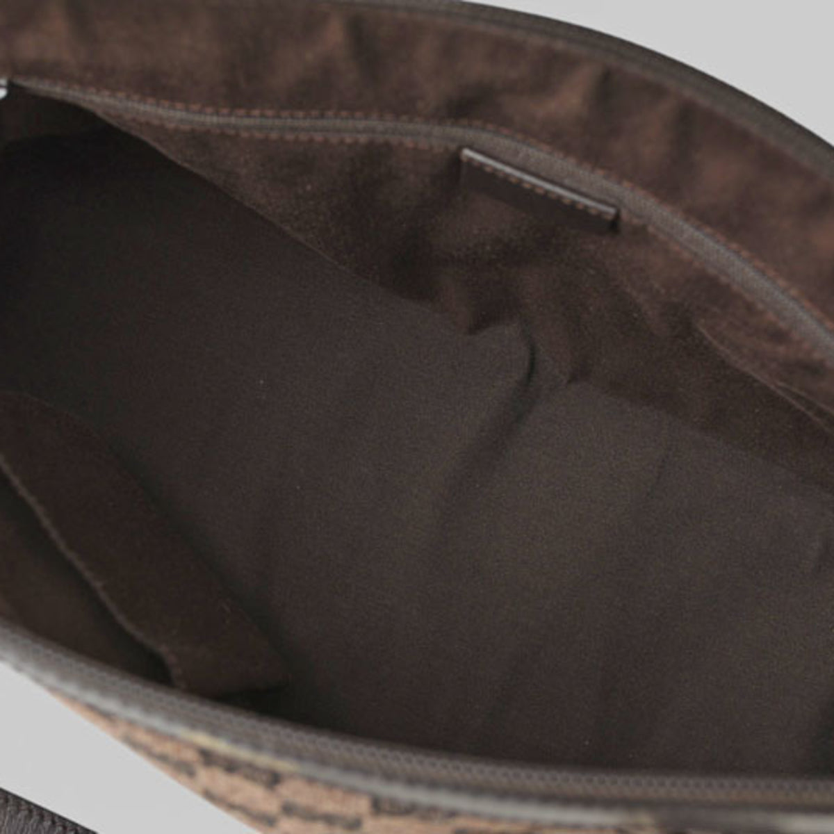 Gucci Black Dark Brown Gg Canvas Shopping Bag Tote Bag (Pre-Owned)