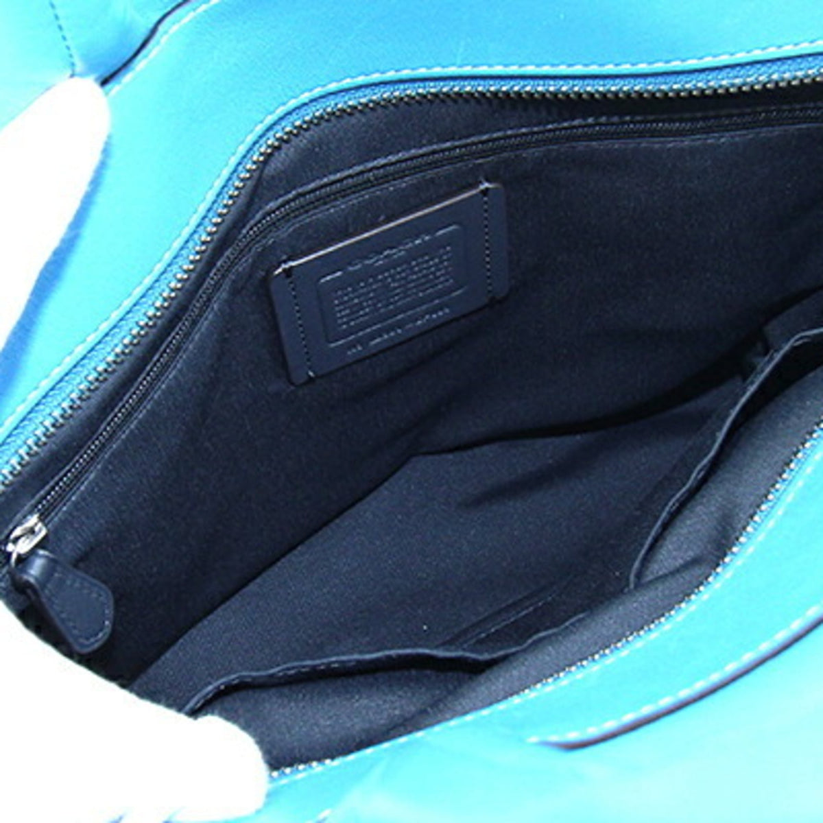 Coach Blue Leather Handbag (Pre-Owned)