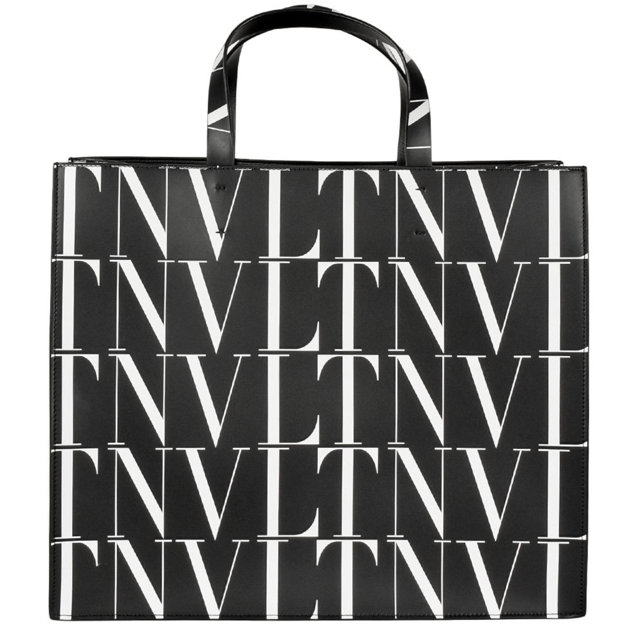 Valentino Black Leather Tote Bag (Pre-Owned)