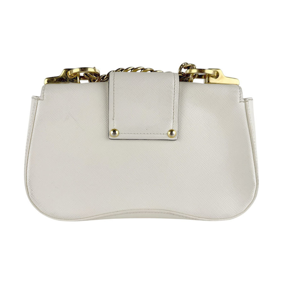 Prada White Leather Shoulder Bag (Pre-Owned)