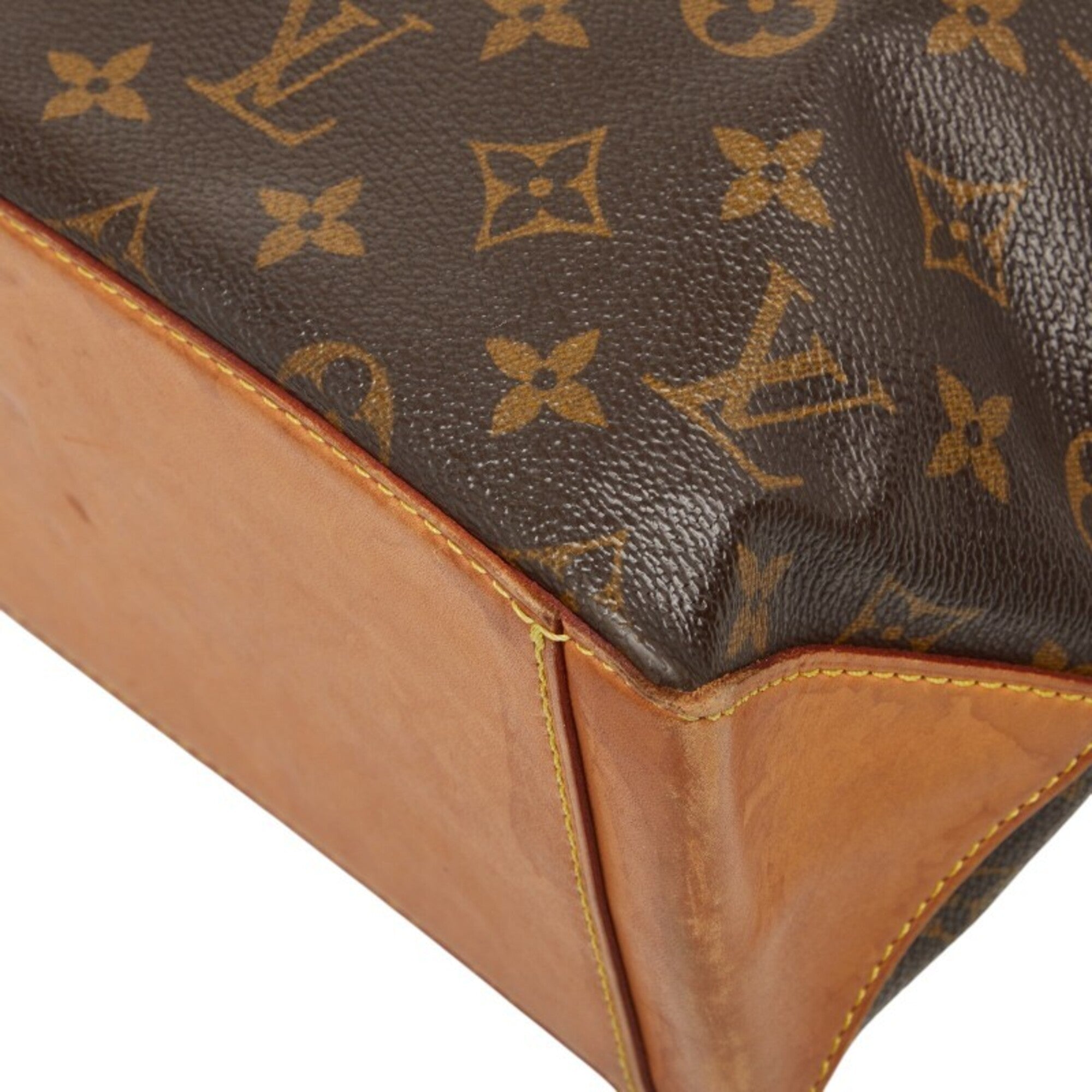 Louis Vuitton Brown Pvc Leather Shoulder Bag Tote Bag (Pre-Owned)