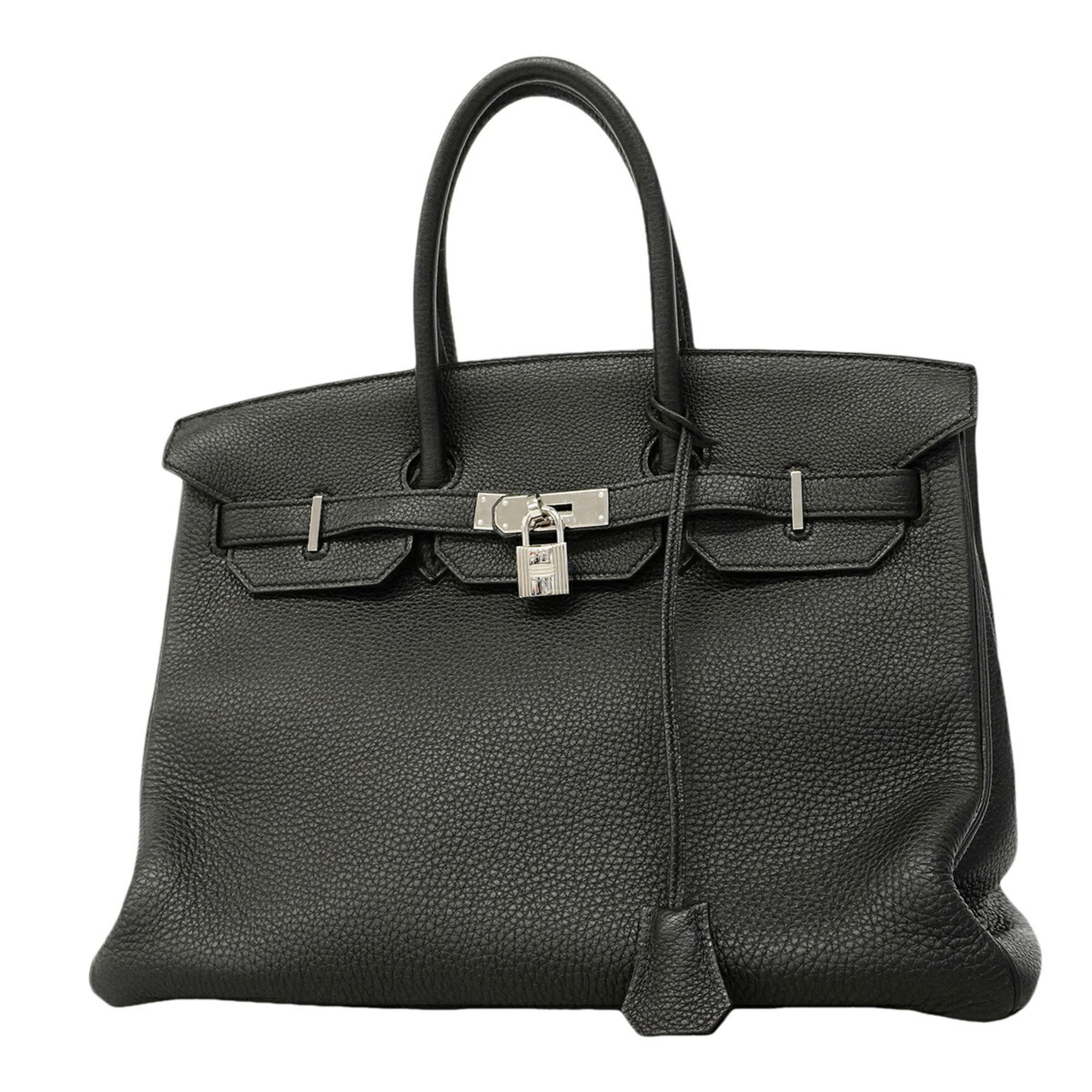 Hermes Black Togo Leather Handbag (Pre-Owned)