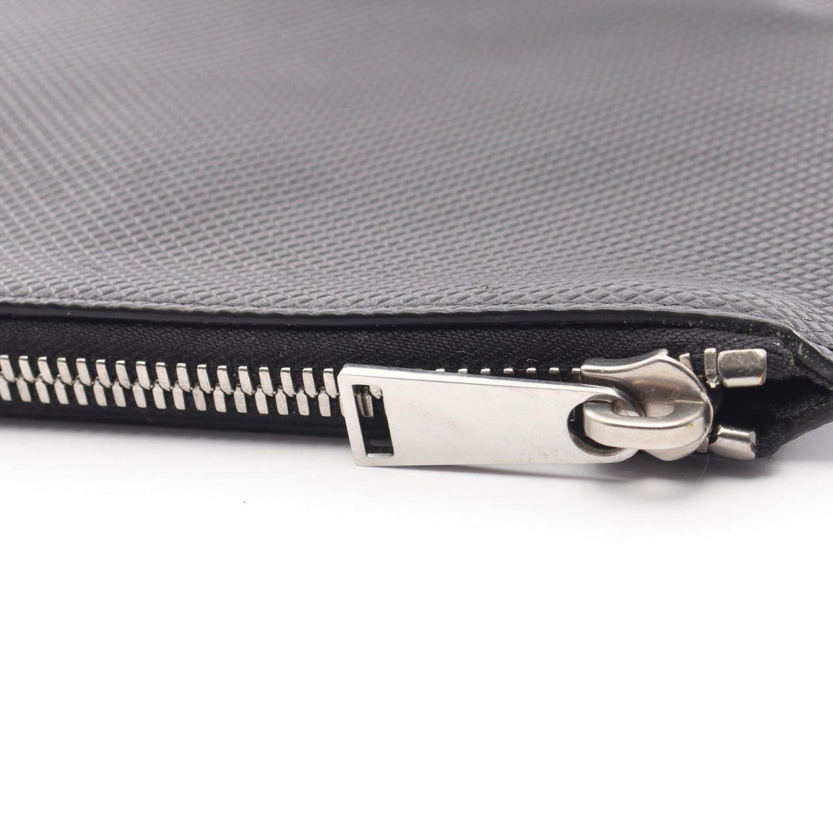 Bottega Veneta Black Leather Clutch Bag Handbag (Pre-Owned)