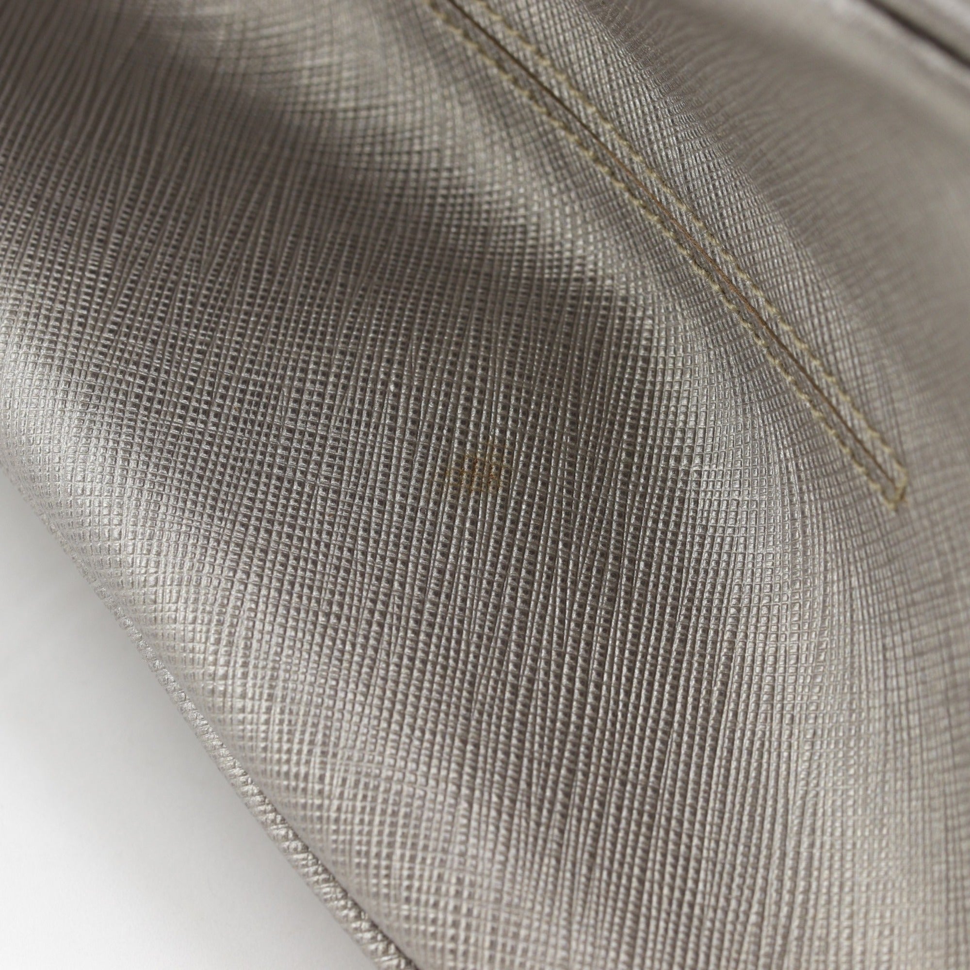 Salvatore Ferragamo Gray Leather Tote Bag (Pre-Owned)
