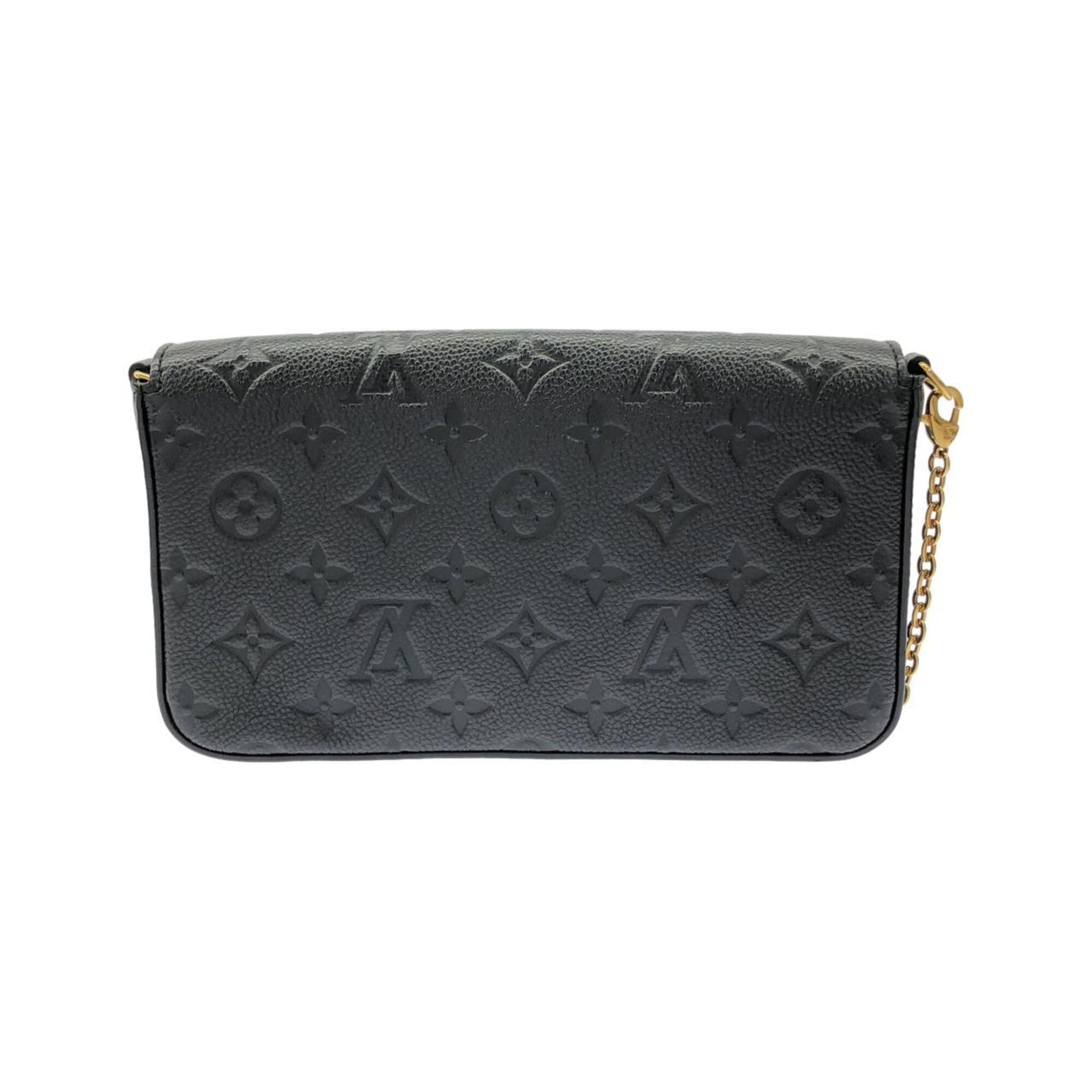 Louis Vuitton Black Leather Pochette Pouch Shoulder Bag (Pre-Owned)