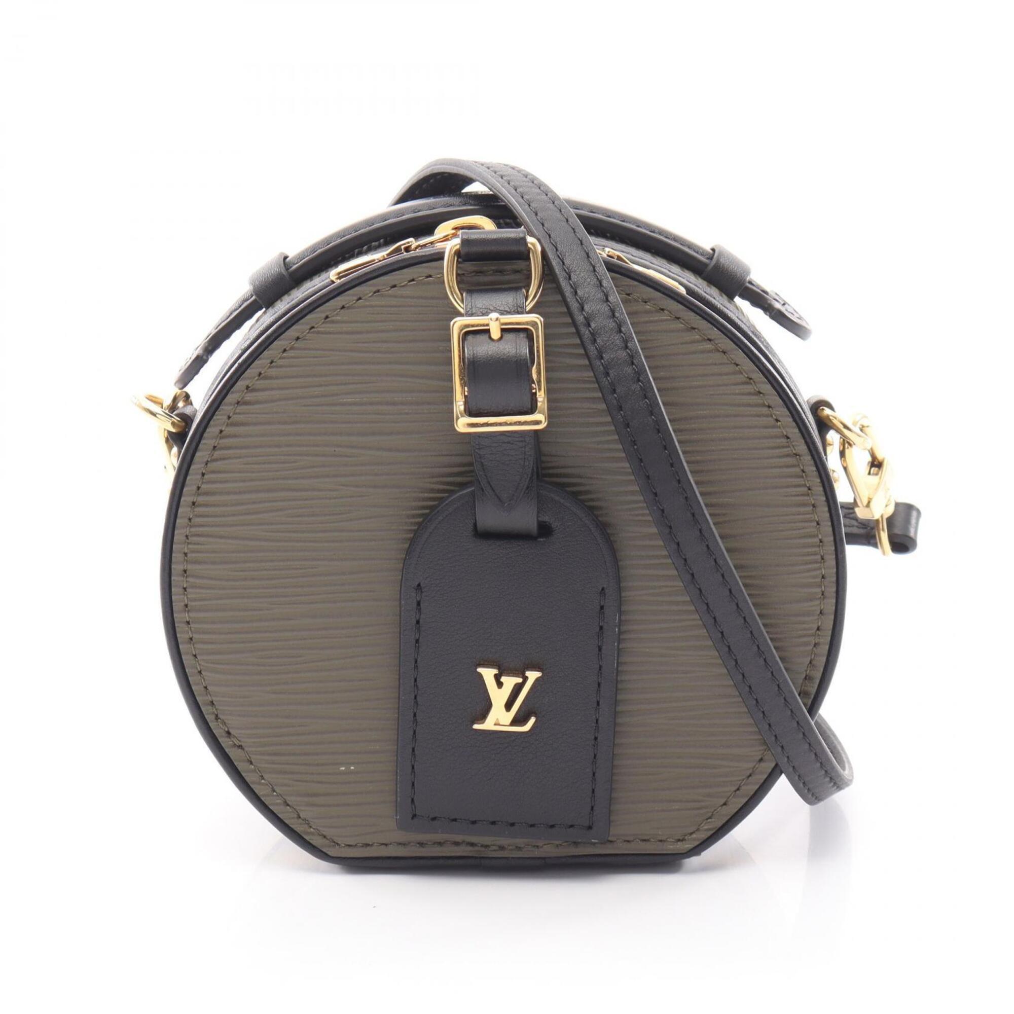 Louis Vuitton Black Khaki Epi Leather Handbag (Pre-Owned)