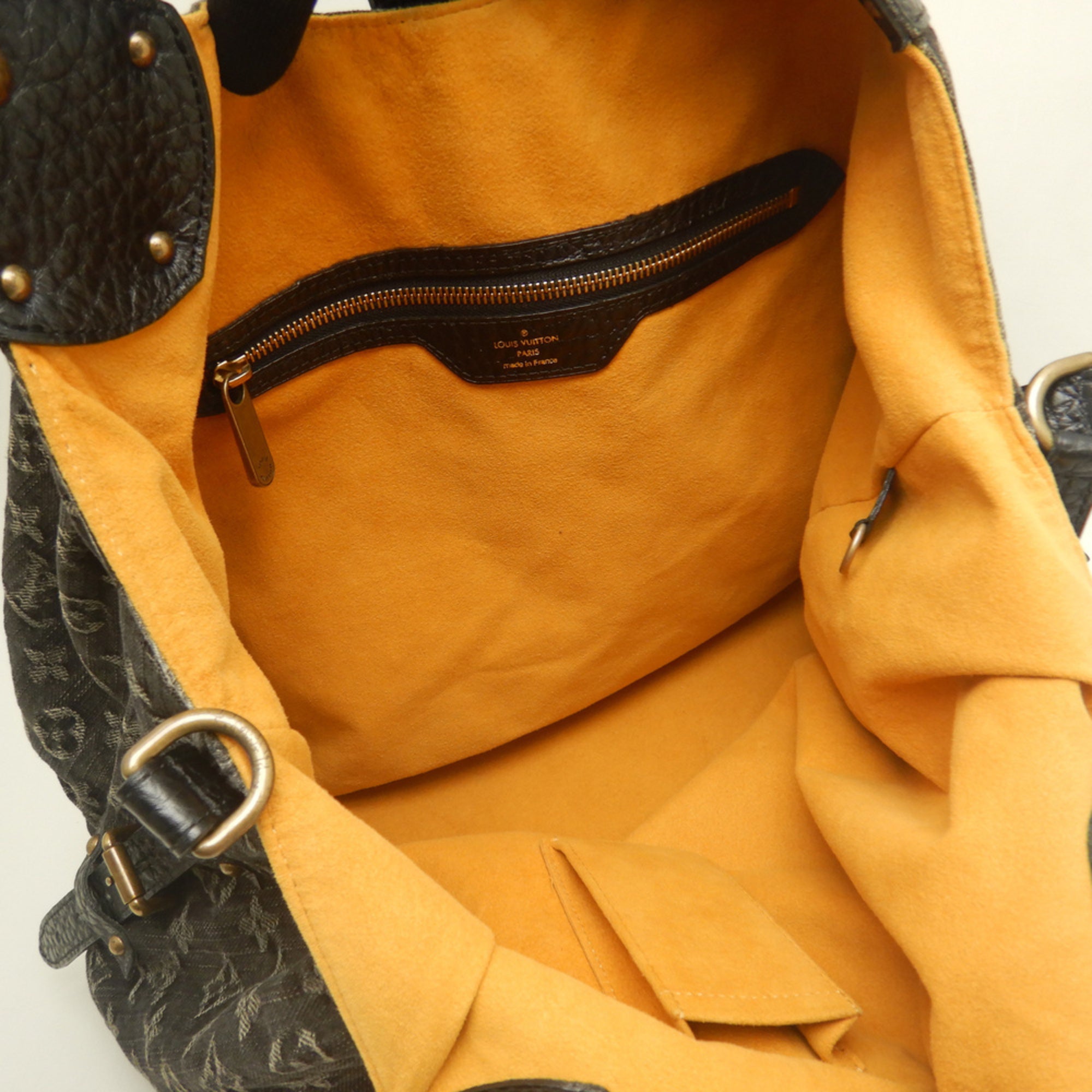 Louis Vuitton Noir Monogram Denim Tote Bag (Pre-Owned)