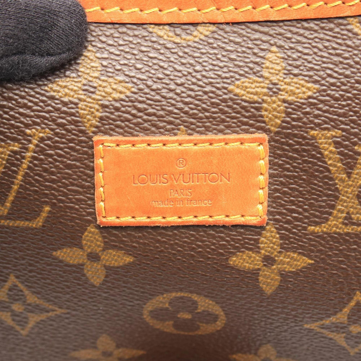 Louis Vuitton Brown Coated Canvas Leather Handbag Shoulder Bag (Pre-Owned)