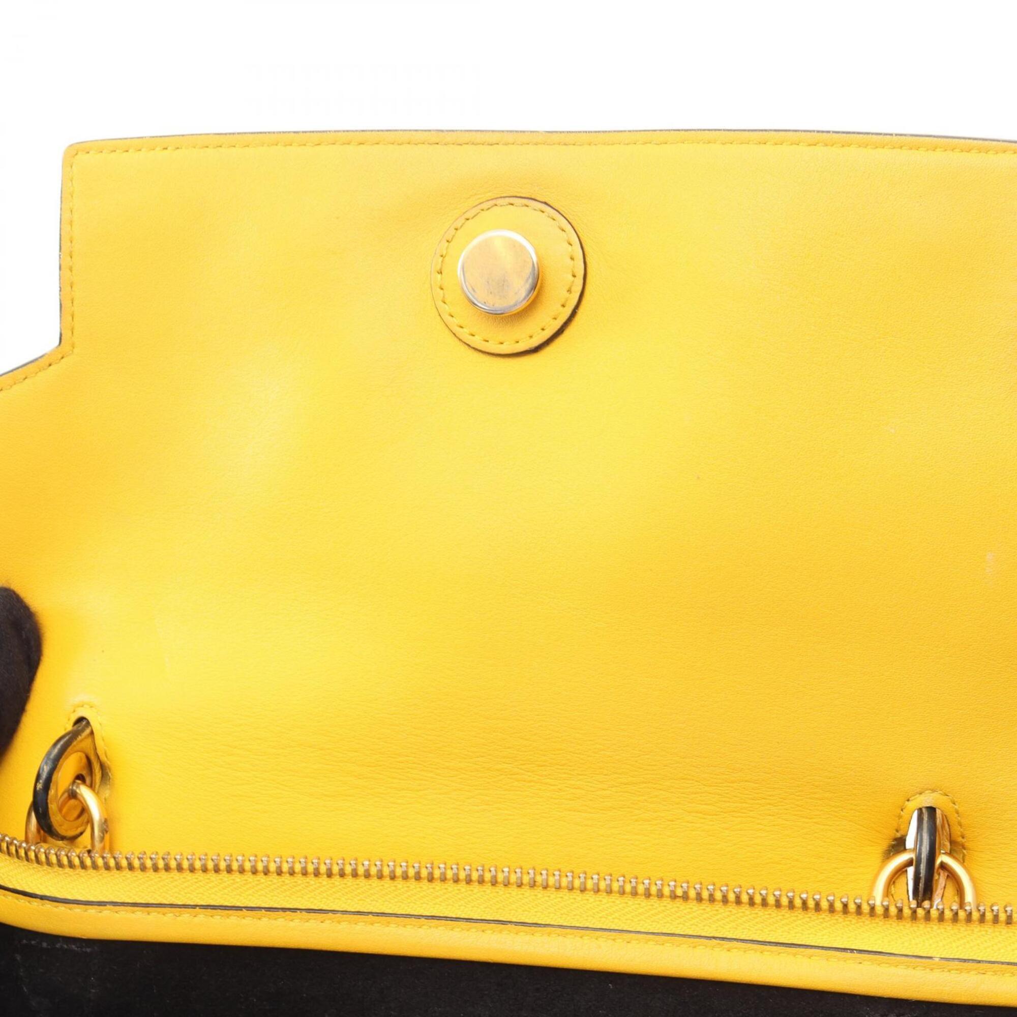 Celine Yellow Leather Handbag (Pre-Owned)