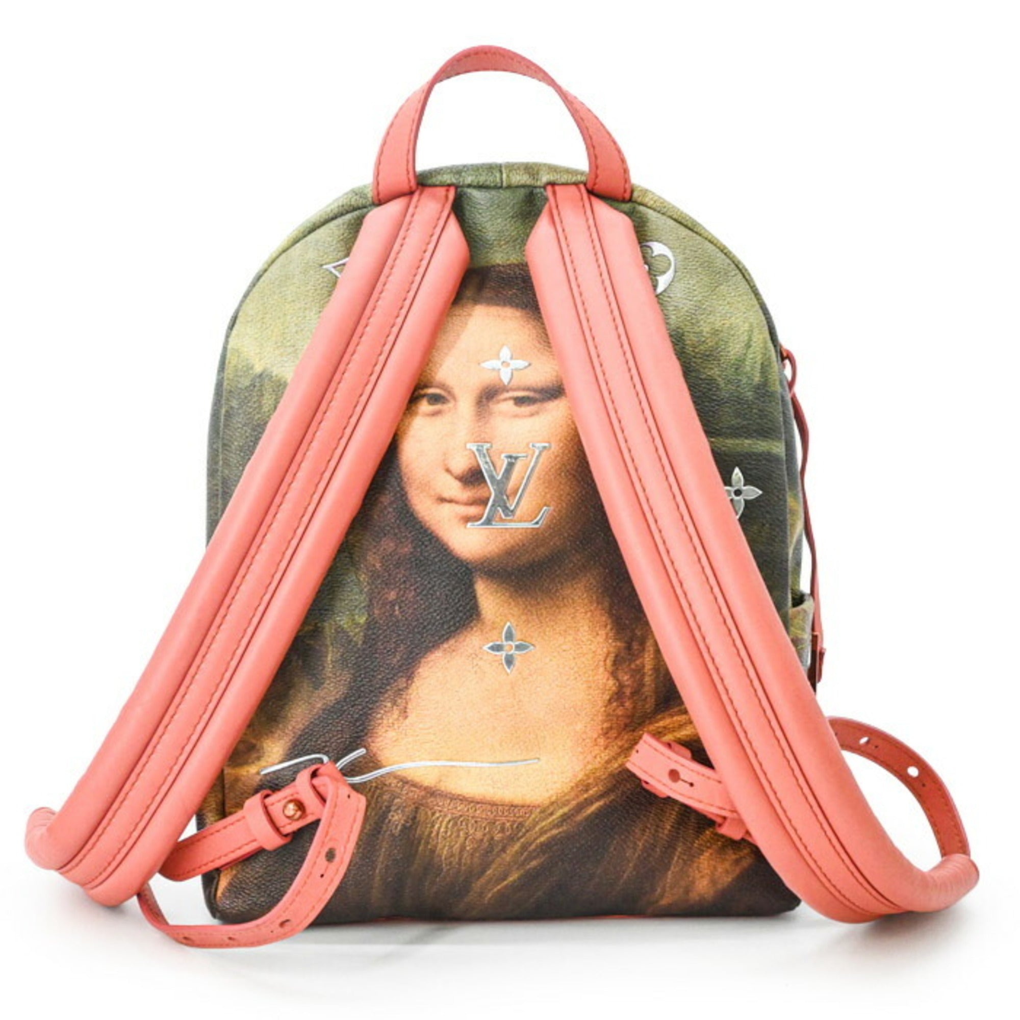 Louis Vuitton Green Pink Pvc Backpack (Pre-Owned)