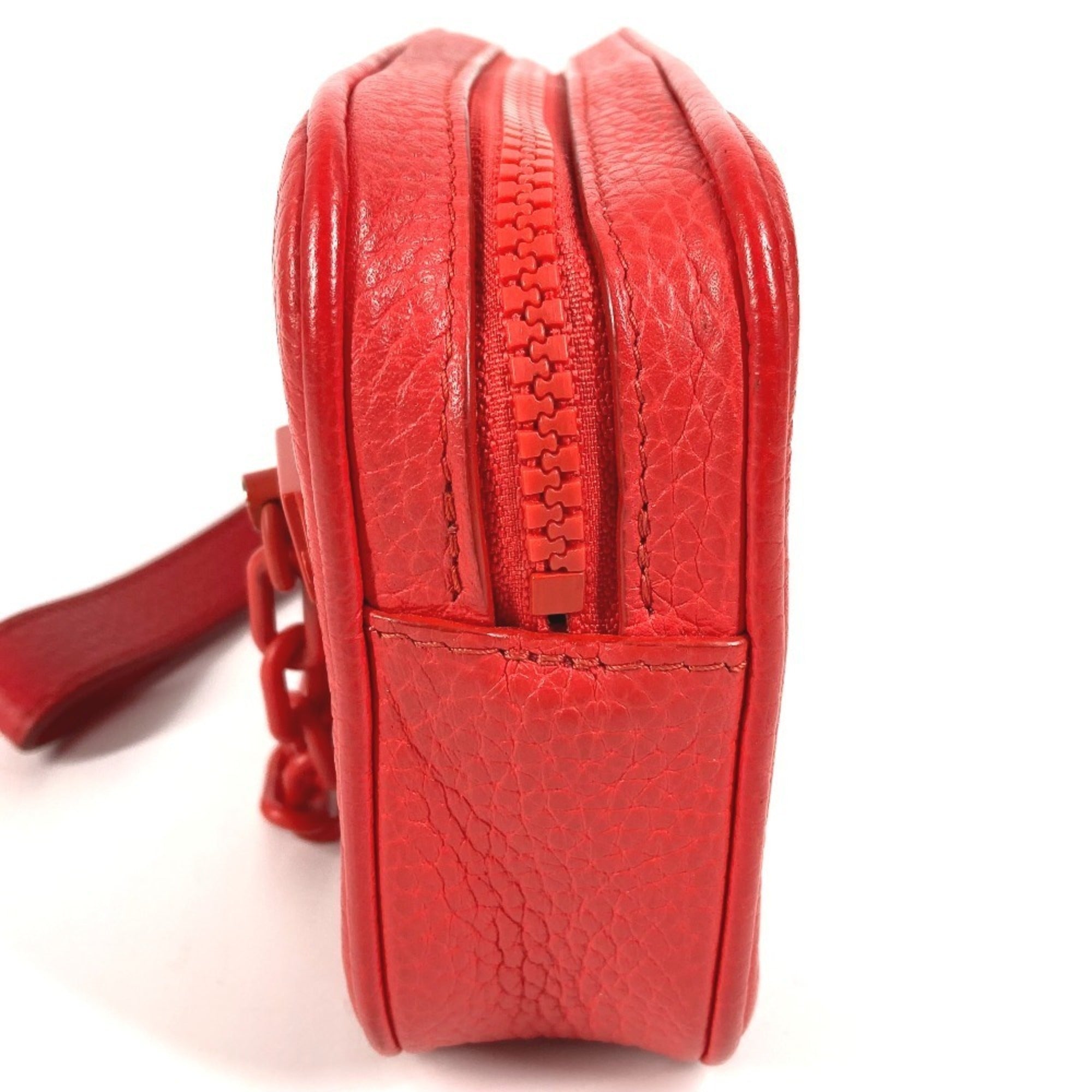 Louis Vuitton Red Color Monogram Empreinte Leather Clutch Bag (Pre-Owned)