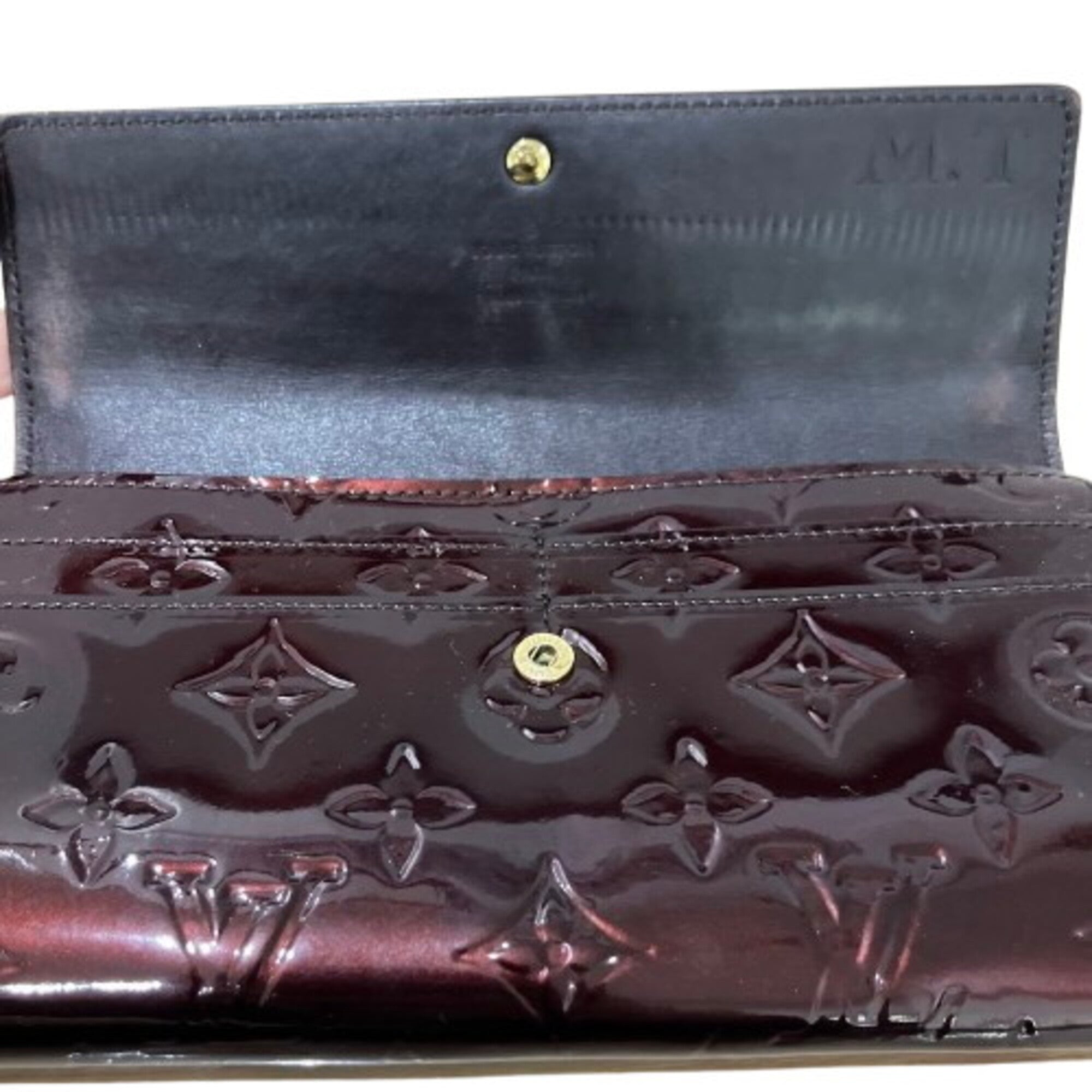 Louis Vuitton Vernis Amarante Vernis Long Wallet (Bi-Fold) (Pre-Owned)