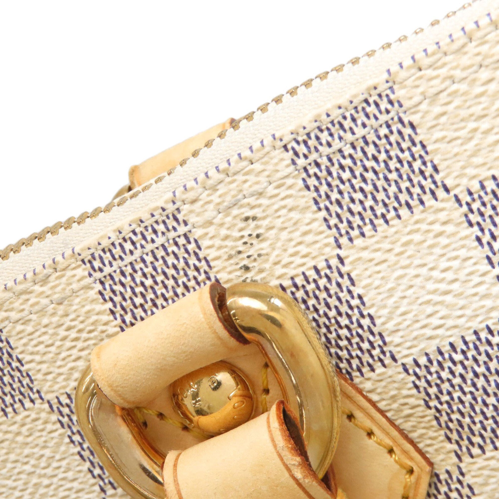 Louis Vuitton Azur Damier Azur White Damier Canvas Tote Bag (Pre-Owned)