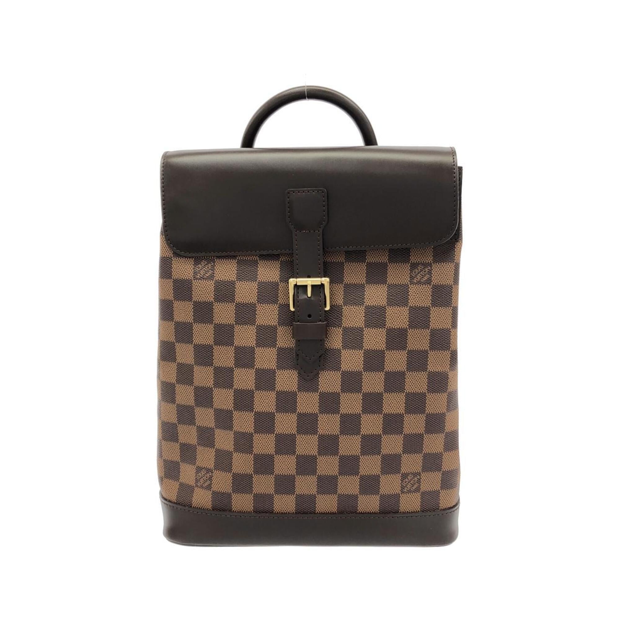 Louis Vuitton Brown Coated Canvas Backpack (Pre-Owned)