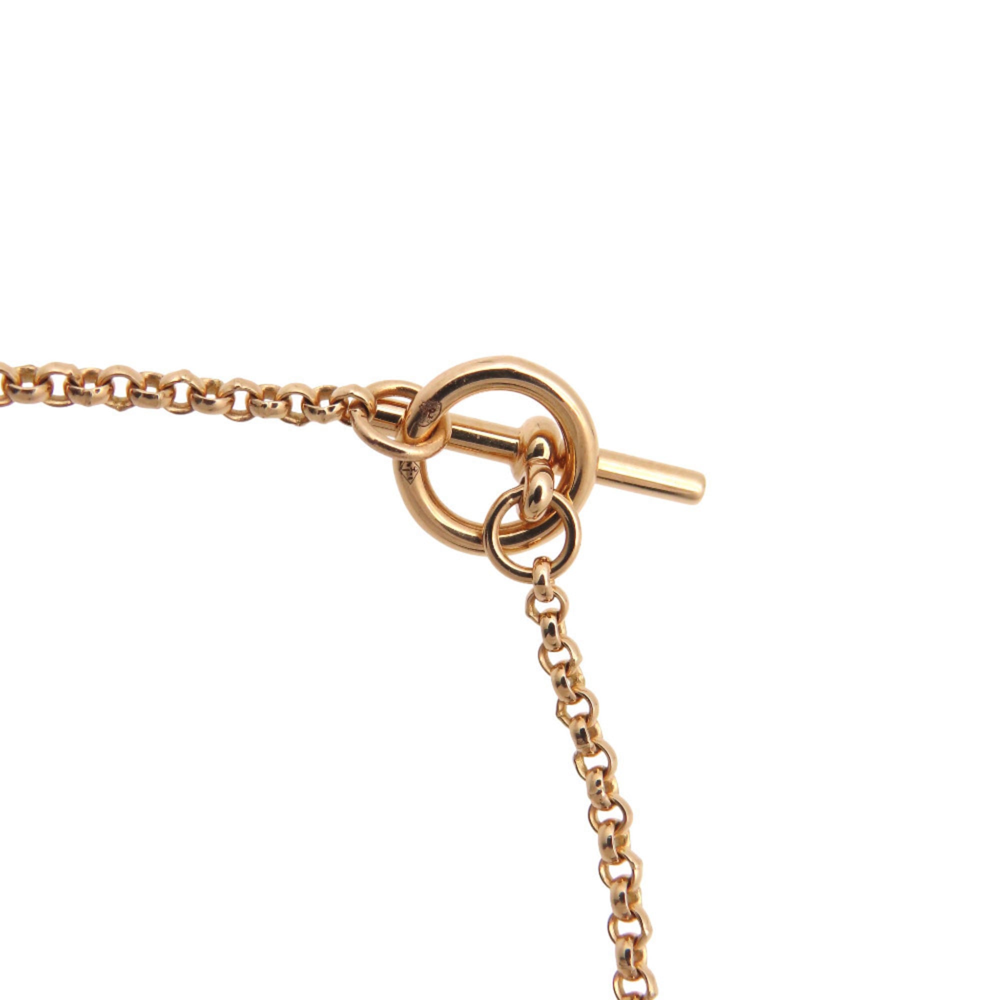 Hermes Pink Gold (18K) Charm Bracelet (Pre-Owned)