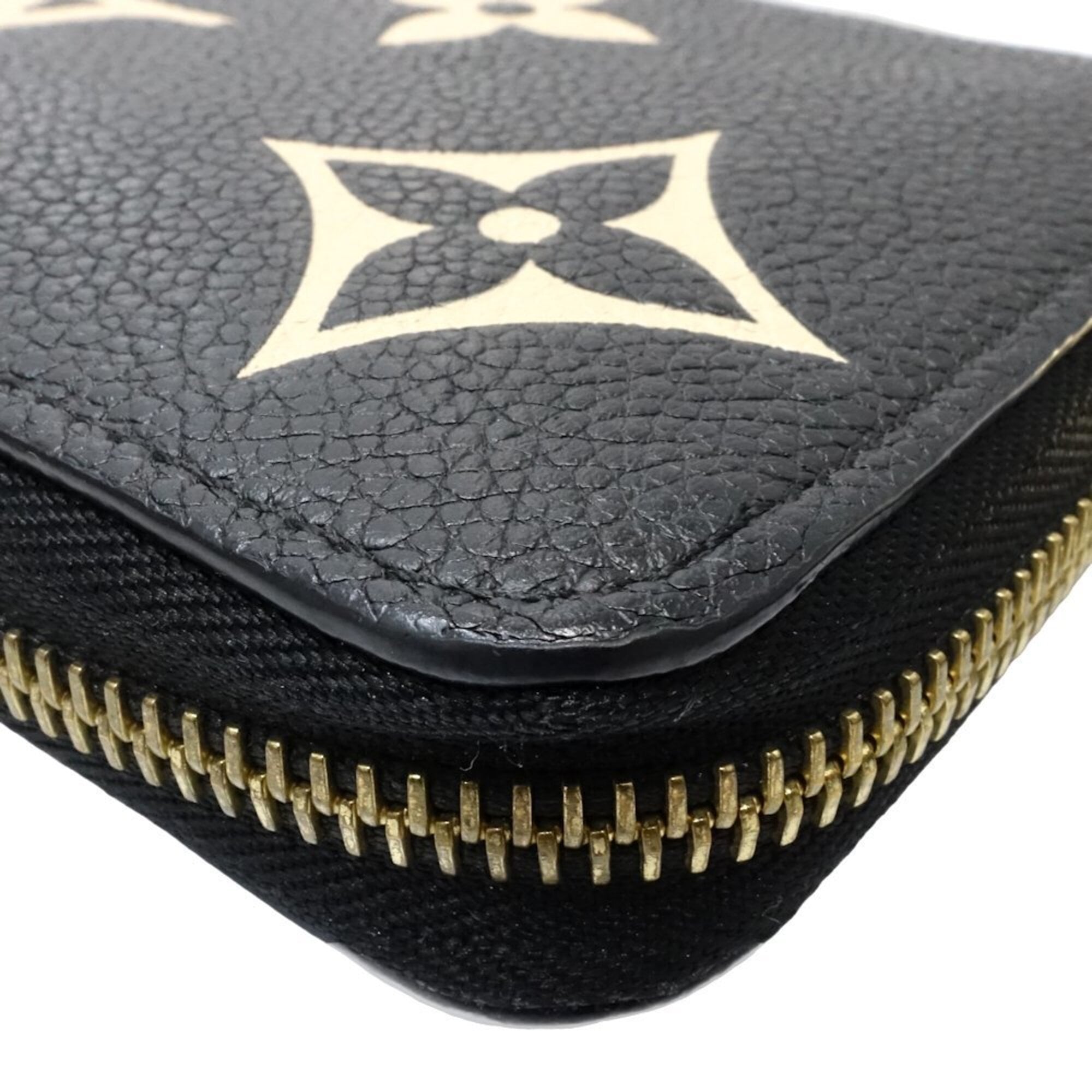 Louis Vuitton Monogram Cream Noir Monogram Empreinte Long Wallet (Bi-Fold) (Pre-Owned)