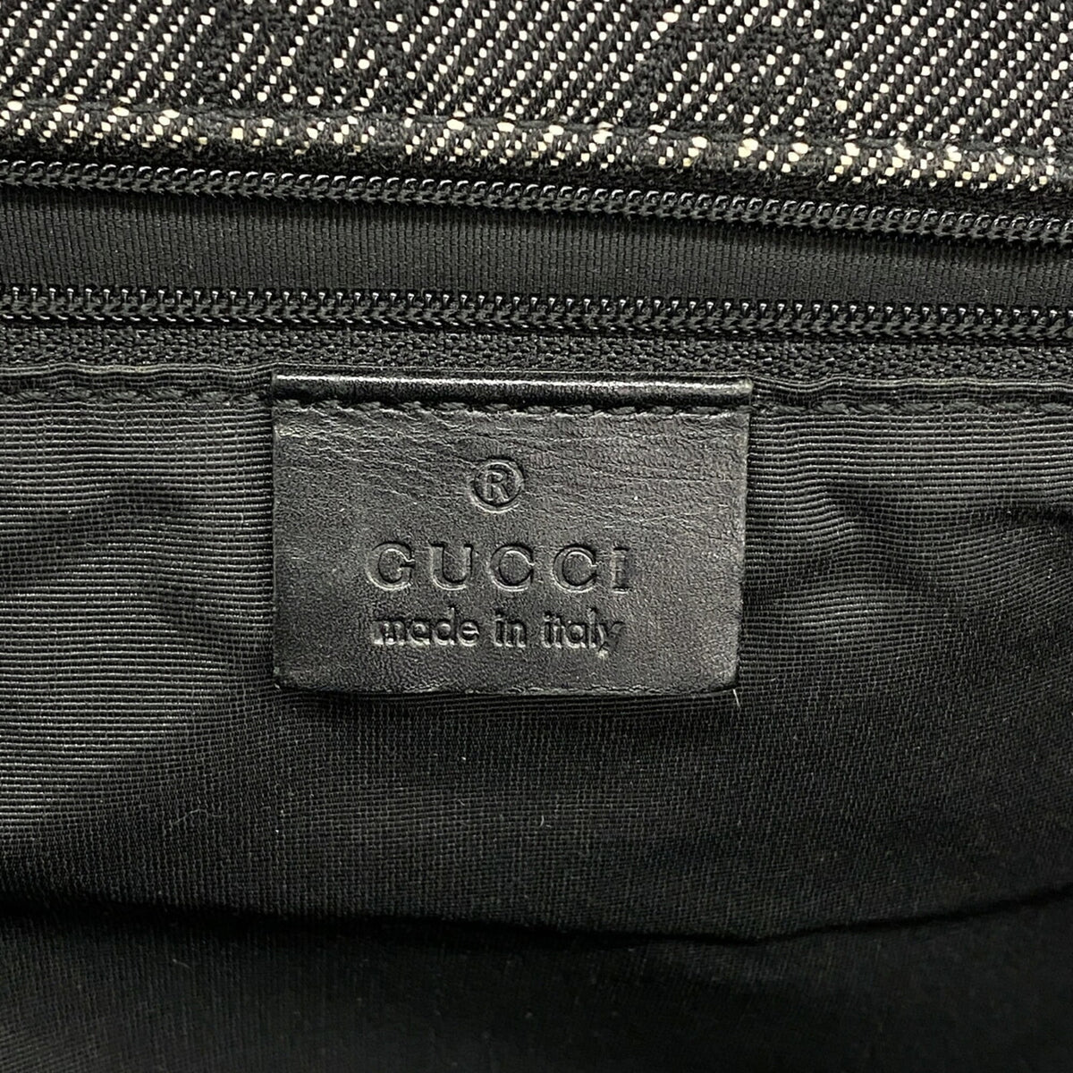 Gucci Black Denim Tote Bag (Pre-Owned)