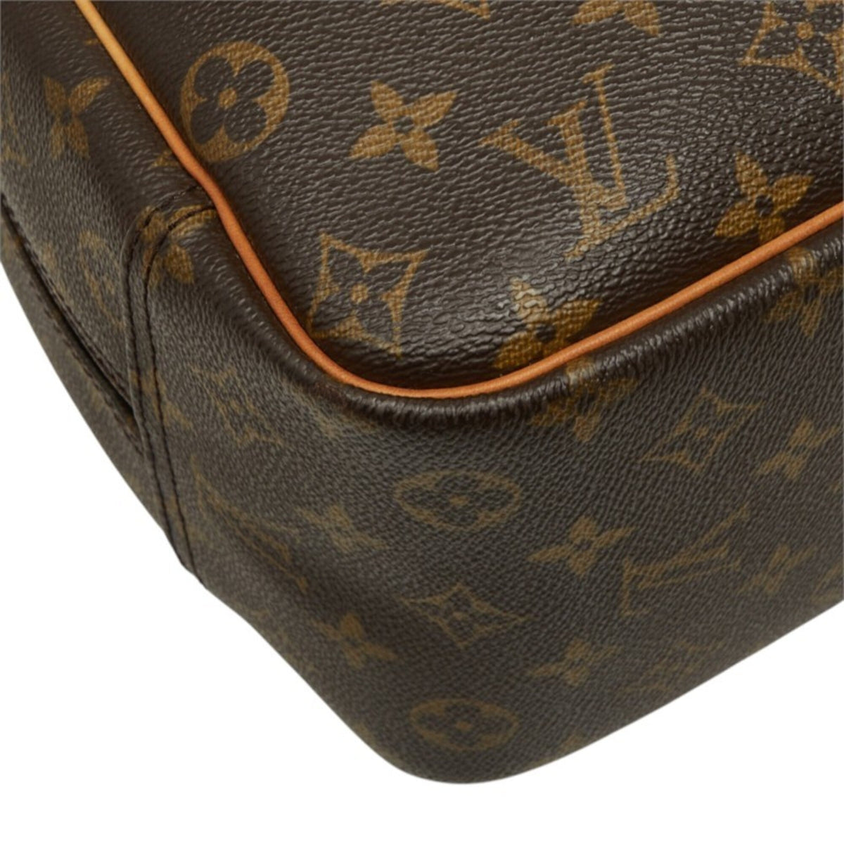 Louis Vuitton Brown Pvc Leather Handbag (Pre-Owned)