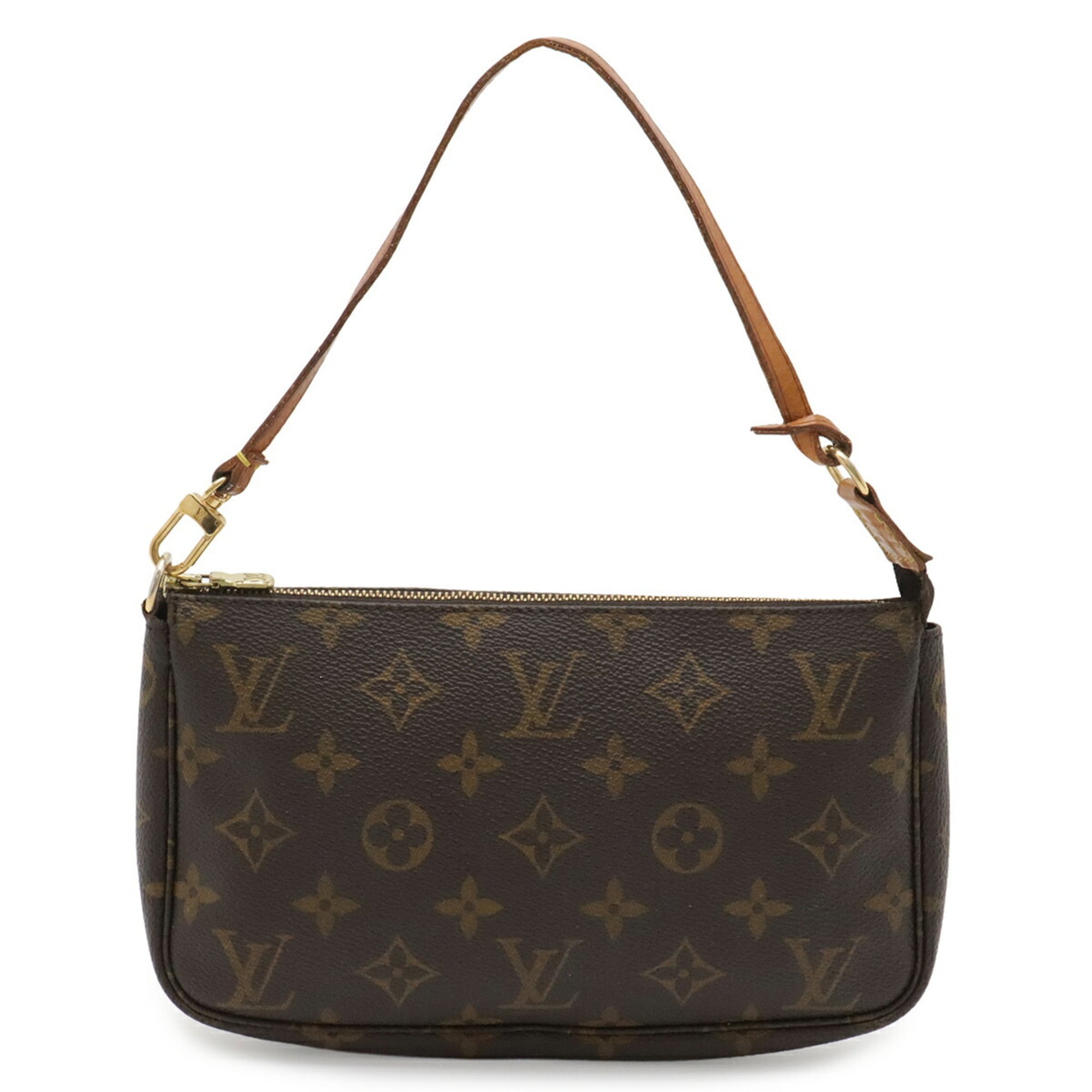 Louis Vuitton Brown Monogram Canvas Handbag Pochette Pouch (Pre-Owned)